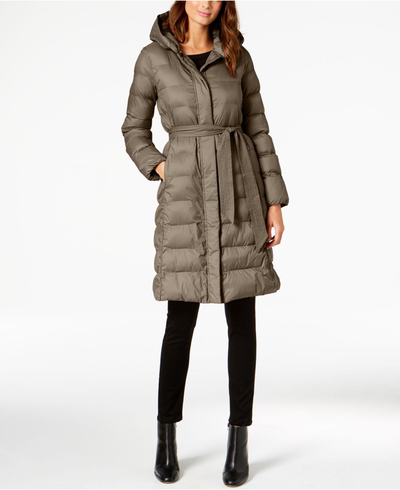 cole haan hooded down puffer coat