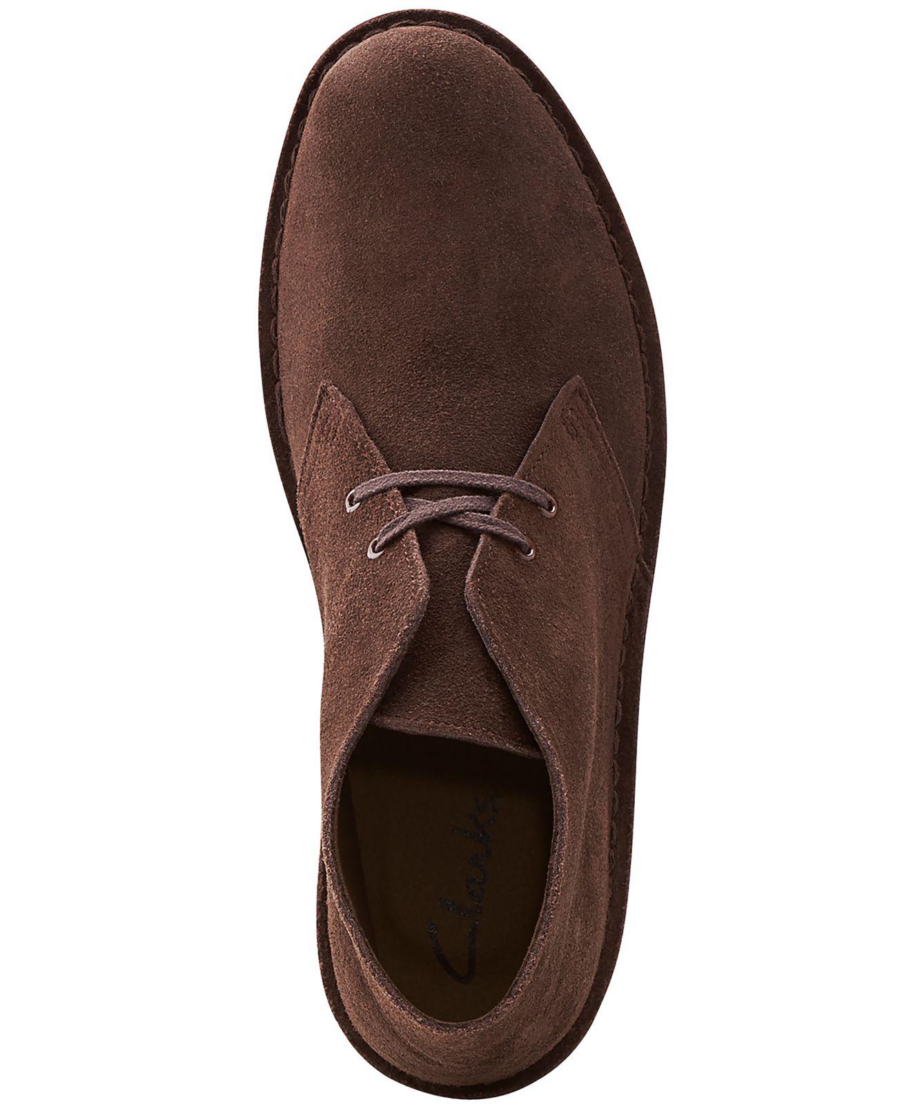 clarks men's bushacre 2 chukka boot dark brown