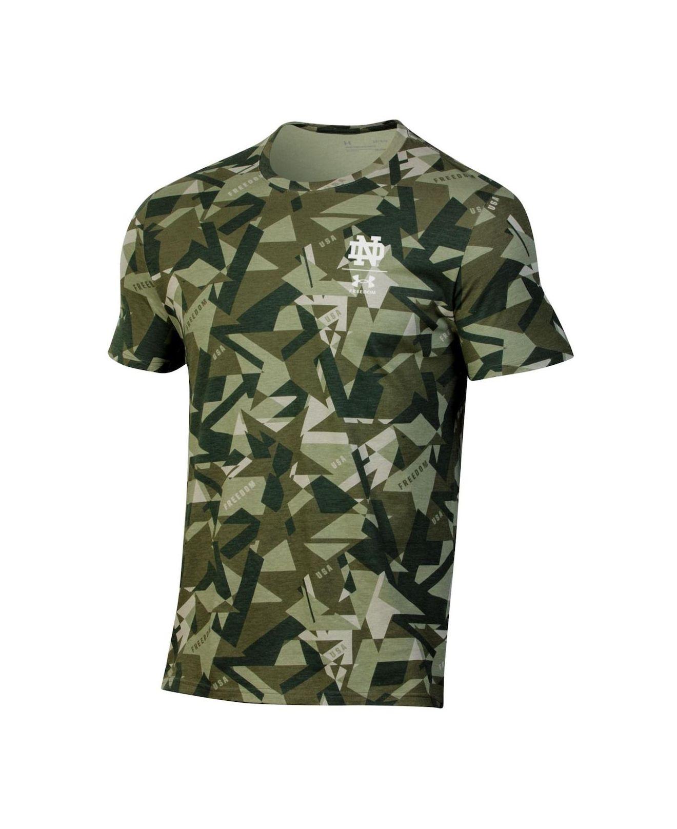 Under Armour Camo Notre Fighting Irish Performance T-shirt in Green for Men | Lyst