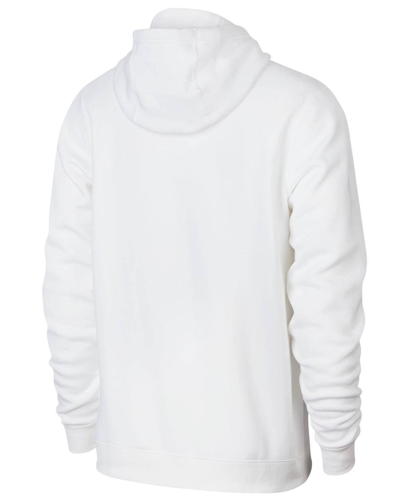 Nike Fleece Sportswear Futura Logo Hoodie S in White for Men - Lyst