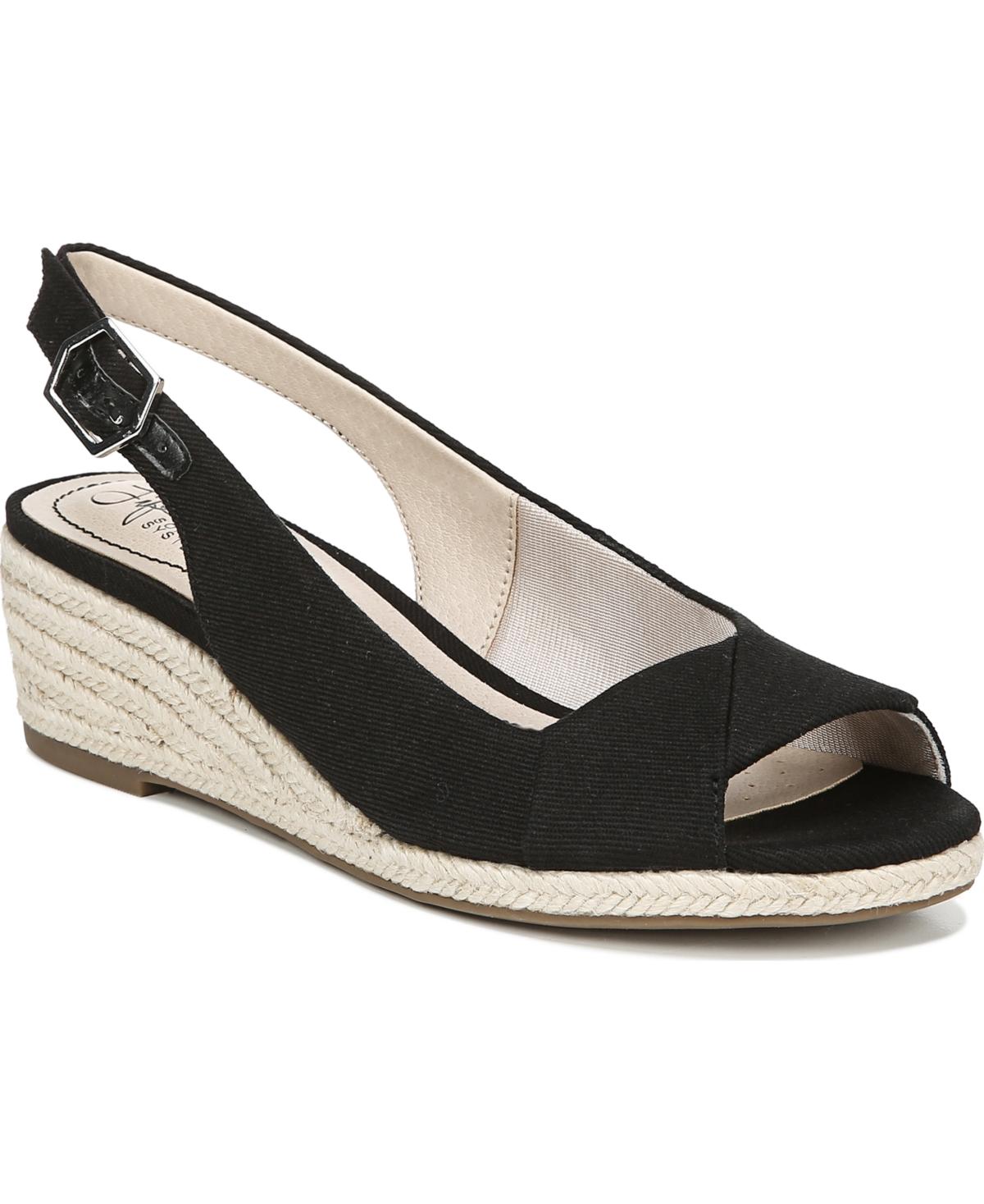 Peep Toe Platform Espadrille Wedges Ankle Strap Sandals