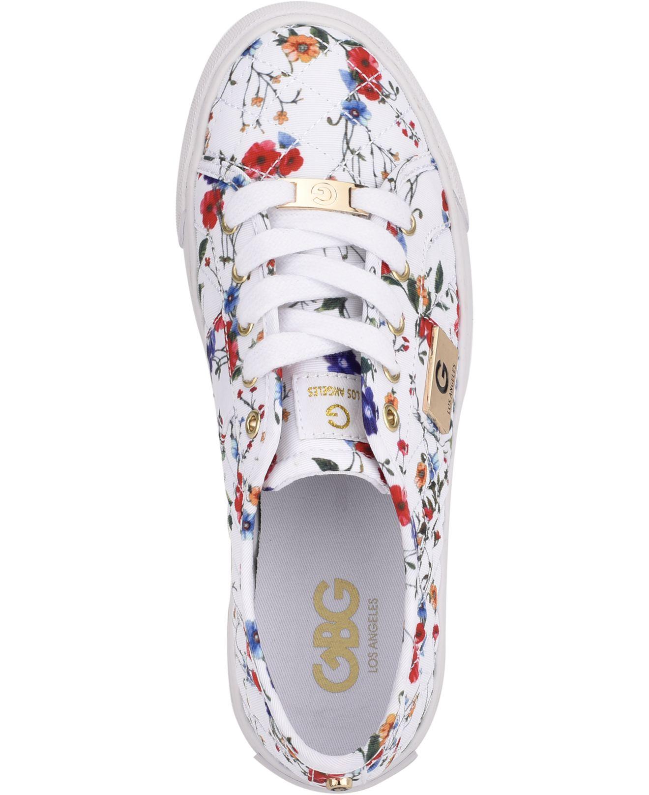 G by Guess Gbg Los Angeles Backer Lace-up Sneakers in White | Lyst