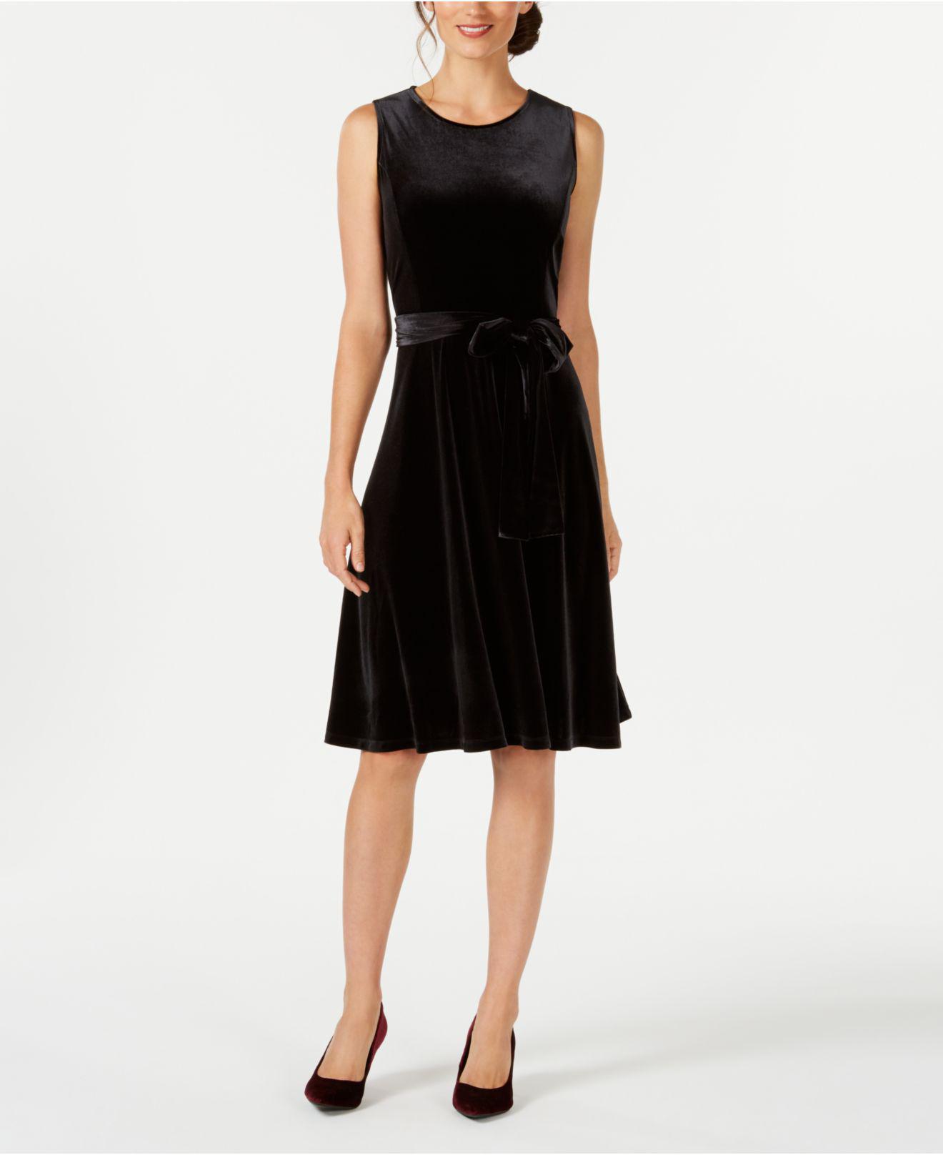 macy's petite black cocktail dresses