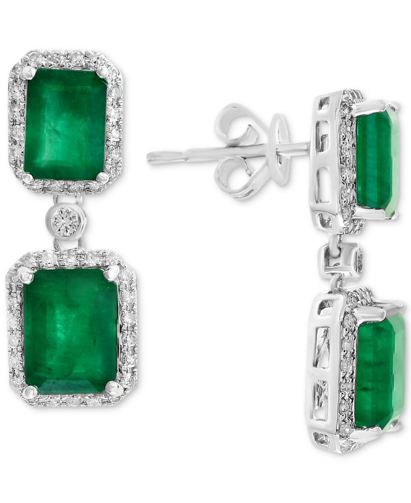 Effy Collection Effy® Emerald (43/4 Ct. T.w.) & Diamond (3/8 Ct. T.w
