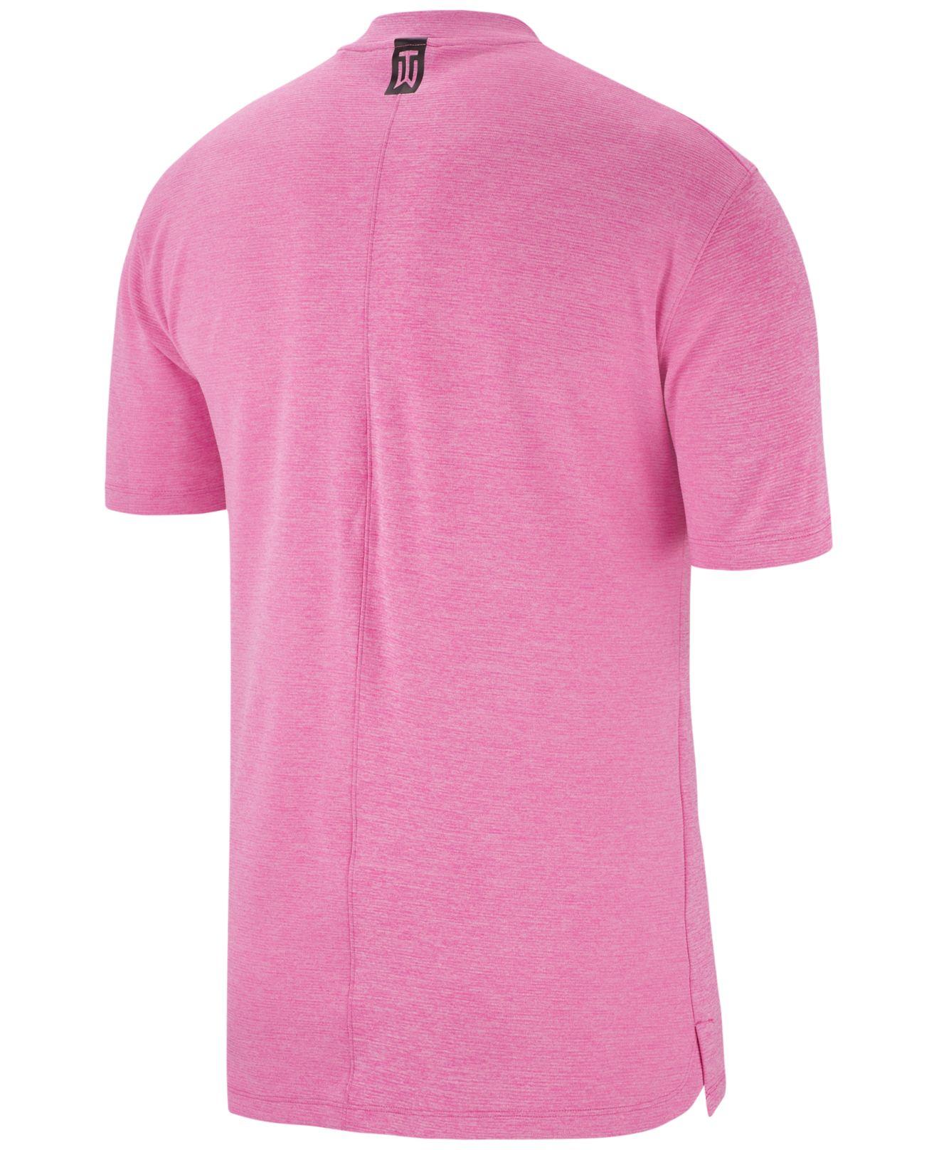 compass Orator Sprout Nike Tiger Woods Vapor Golf Polo in Pink for Men | Lyst