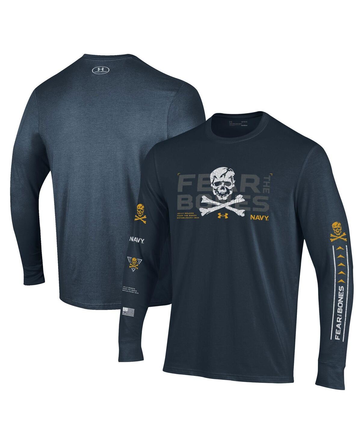 Under Armour Midshipmen 2024 Rivalry Skull Performance Long Sleeve
