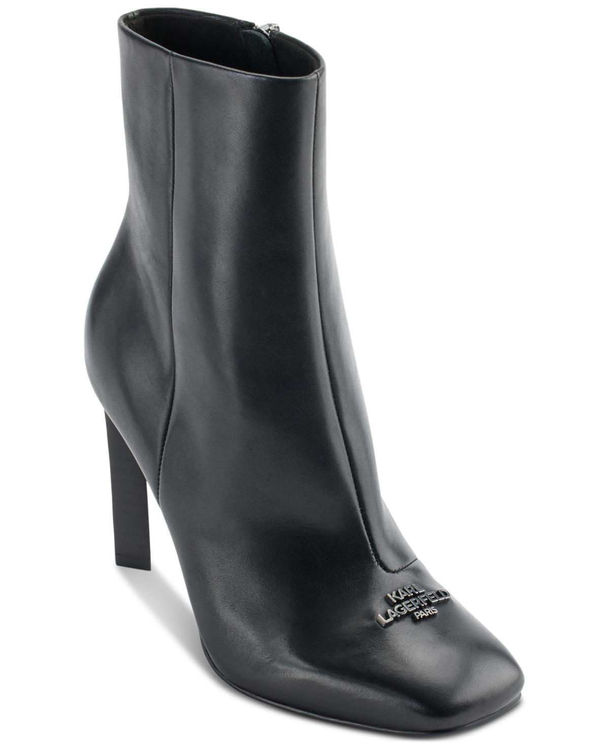 Karl lagerfeld shop leopard booties