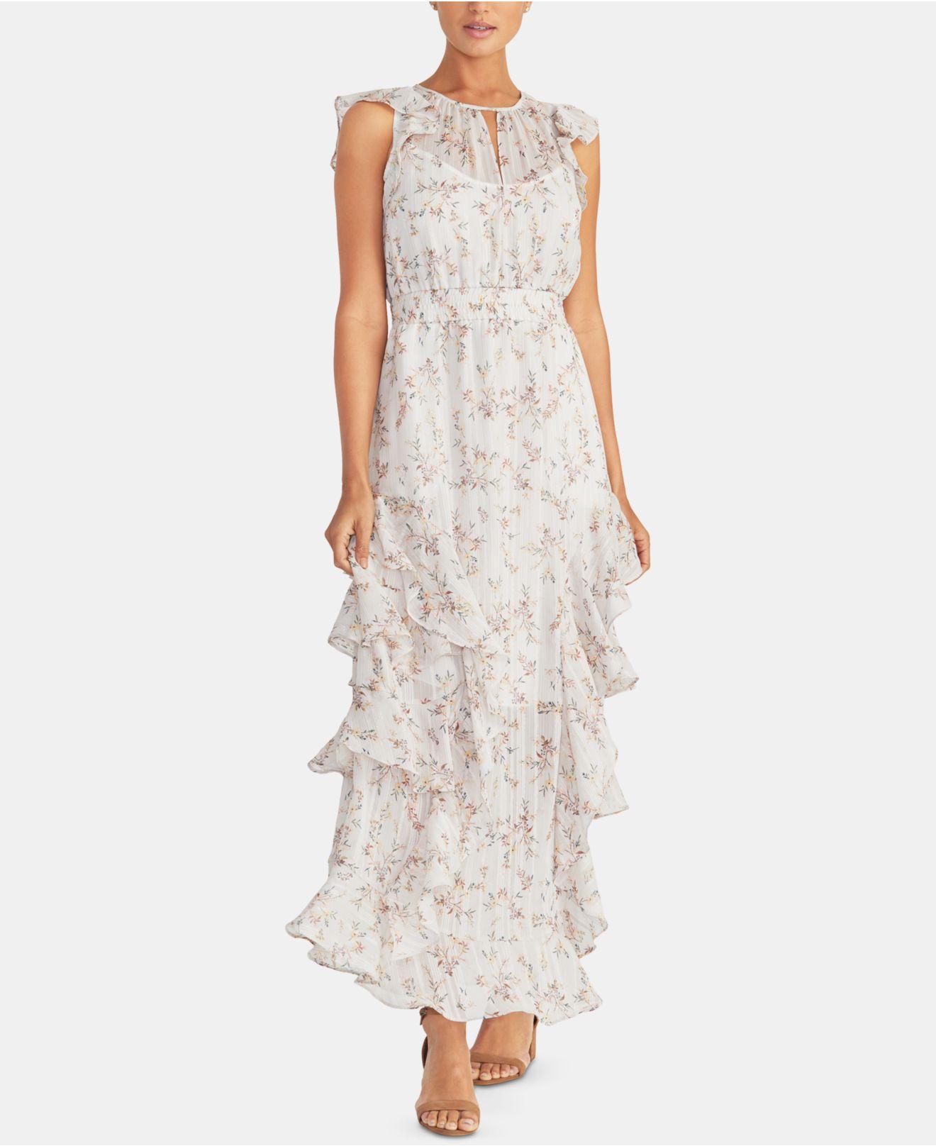 rachel roy ruffled maxi dress