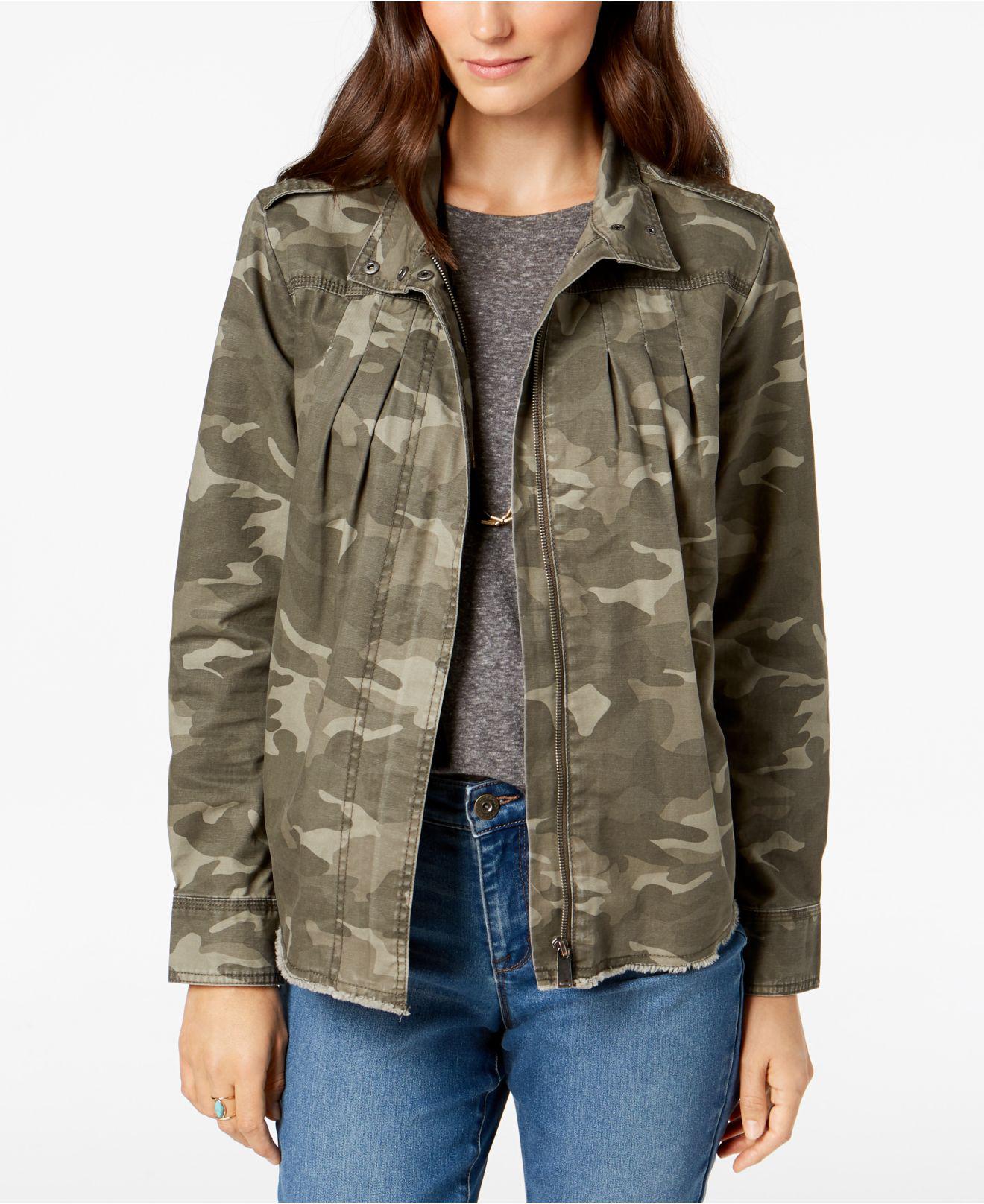 petite camo jacket