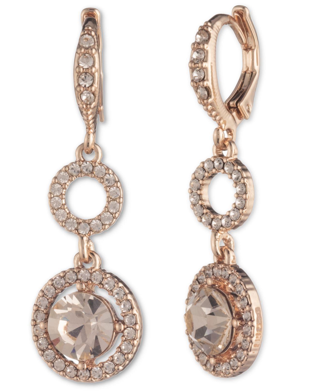 givenchy rose gold stud earrings