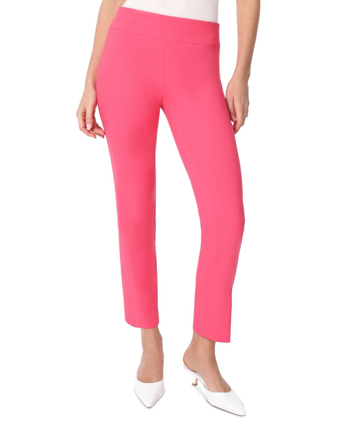 Jones New York Solid Stretch Twill Ankle Pants in Pink Lyst