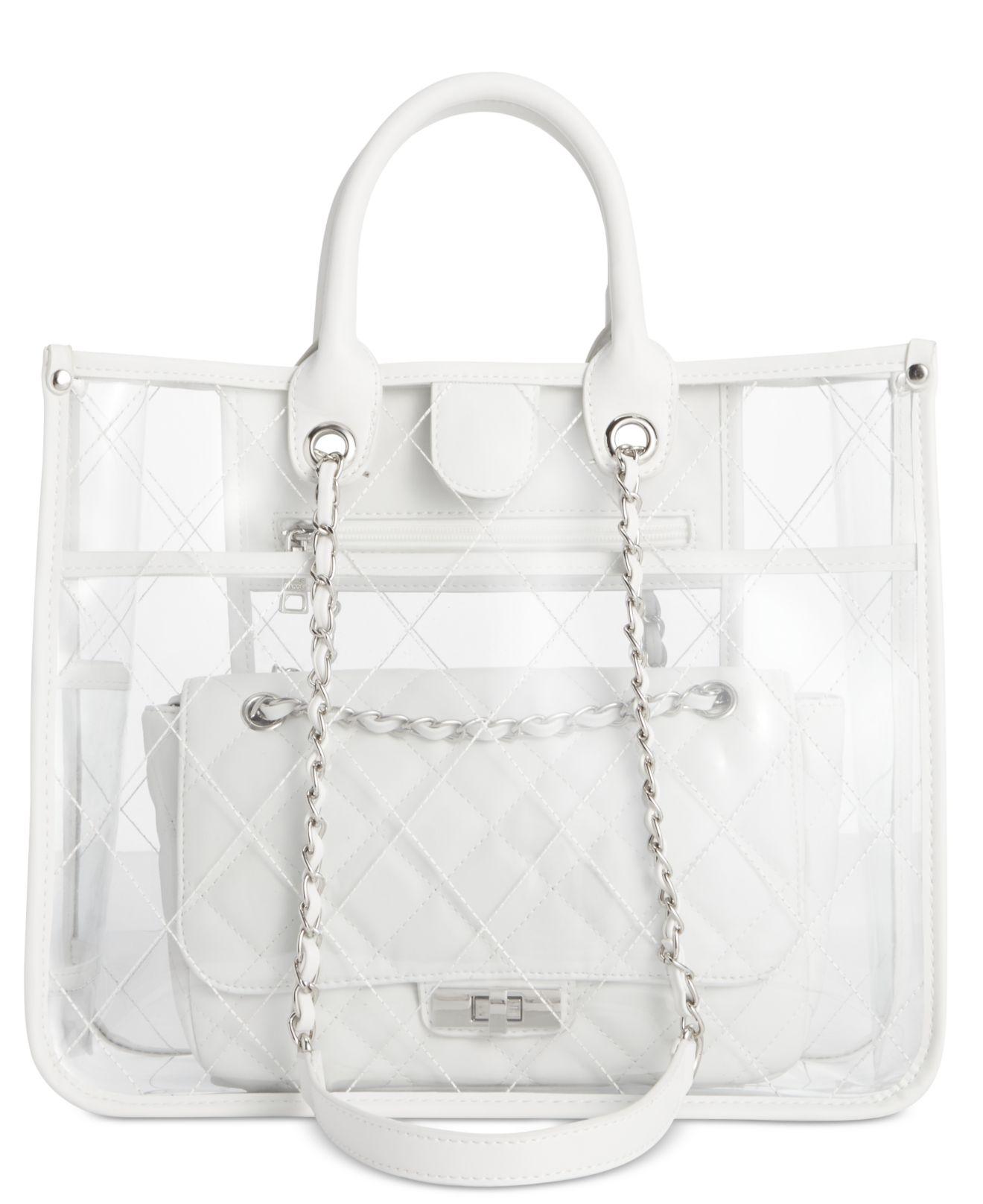 steve madden benny clear backpack
