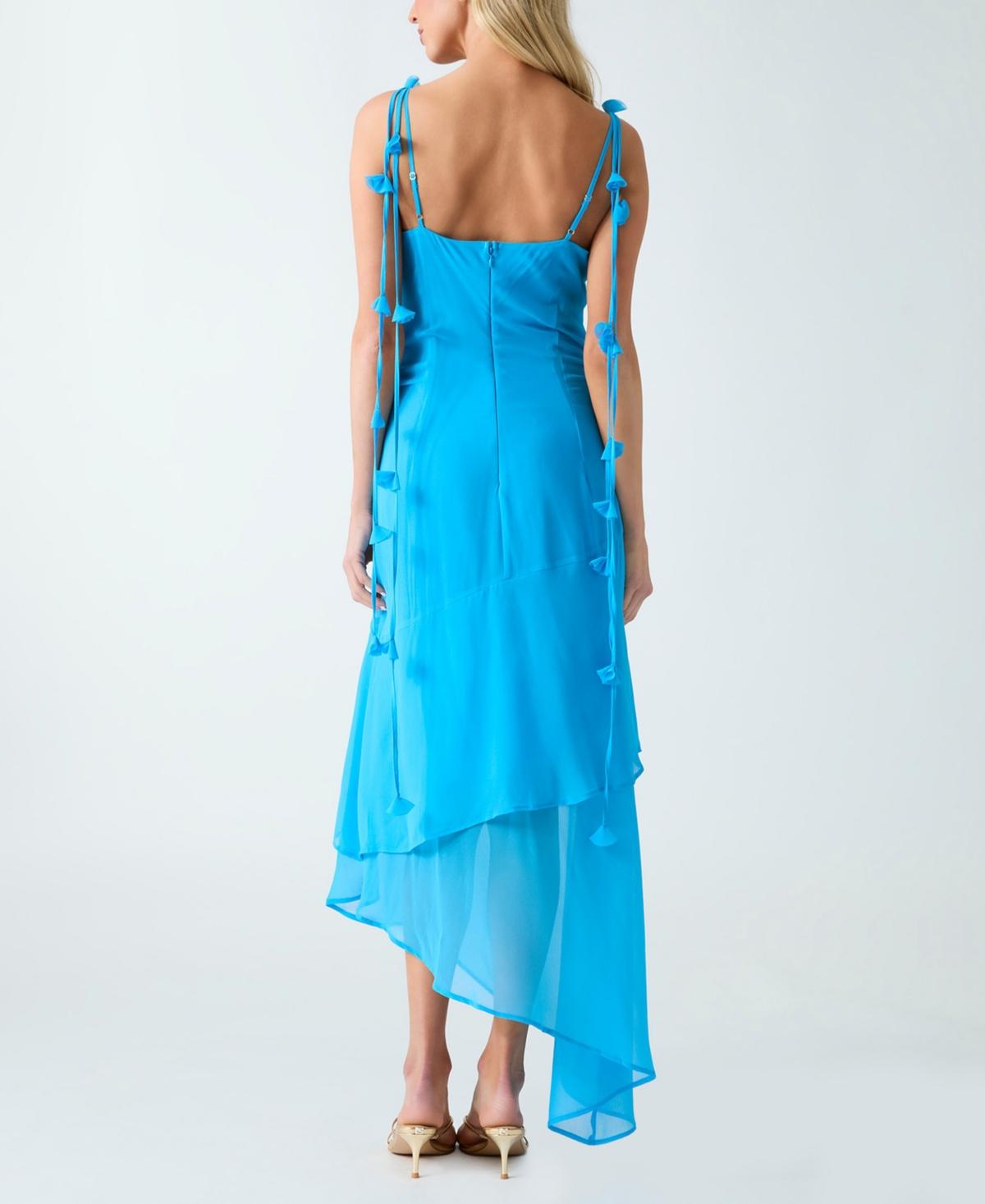 sachin and babi light blue dress GUESS Minara Rhinestone Halter Cocktail Dress Party Dresses