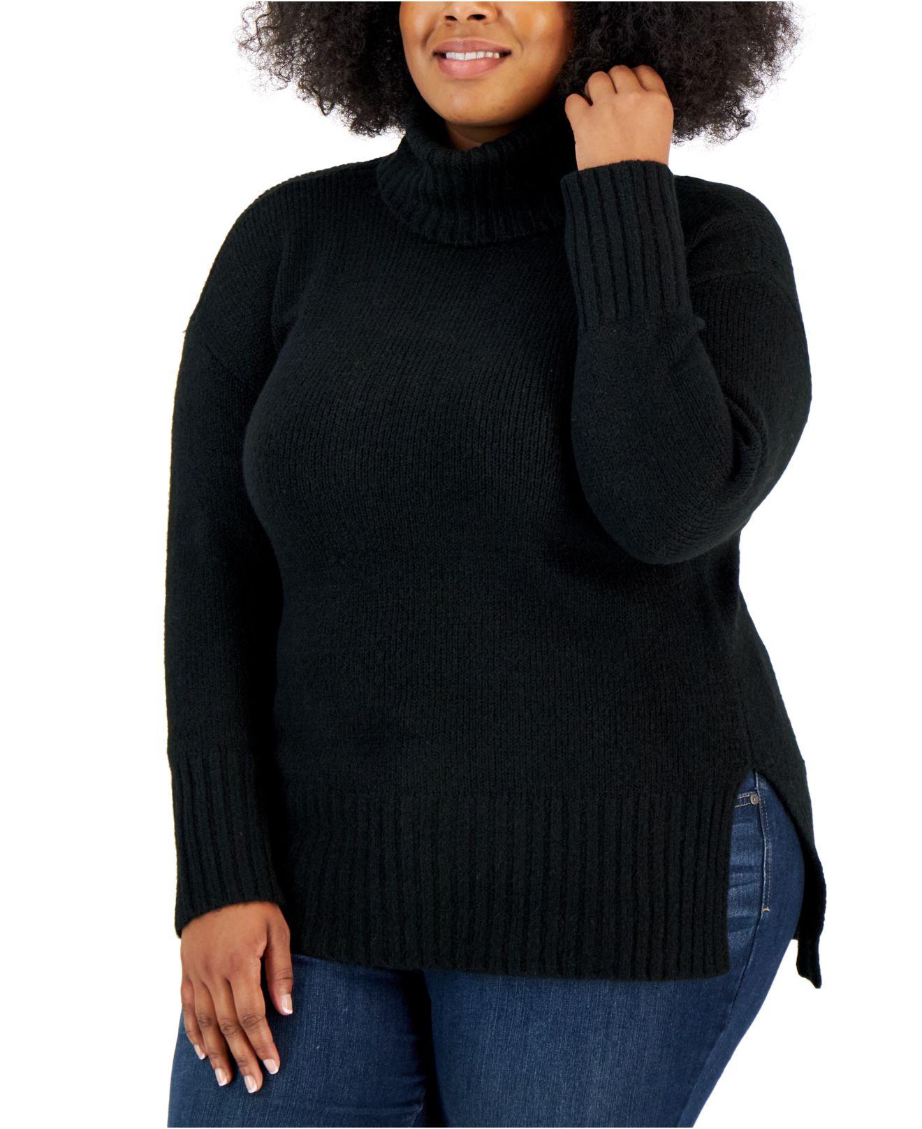 Turtleneck Tunic Sweater, Created 