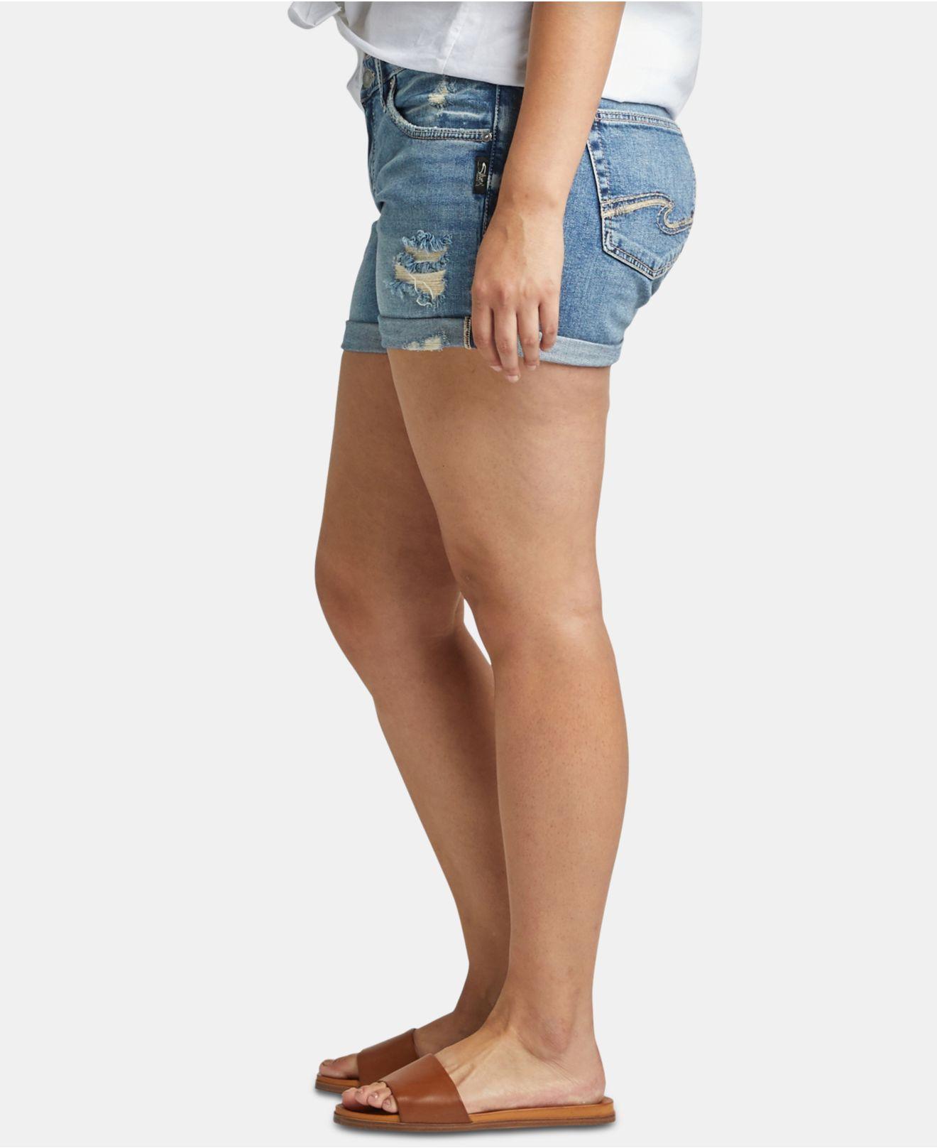 silver jeans boyfriend shorts