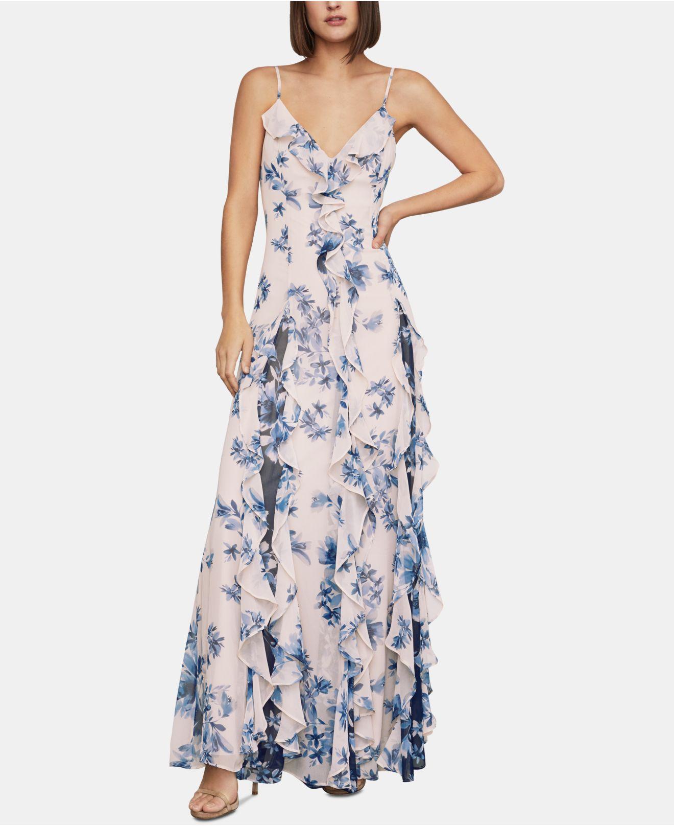 bcbg white long dress
