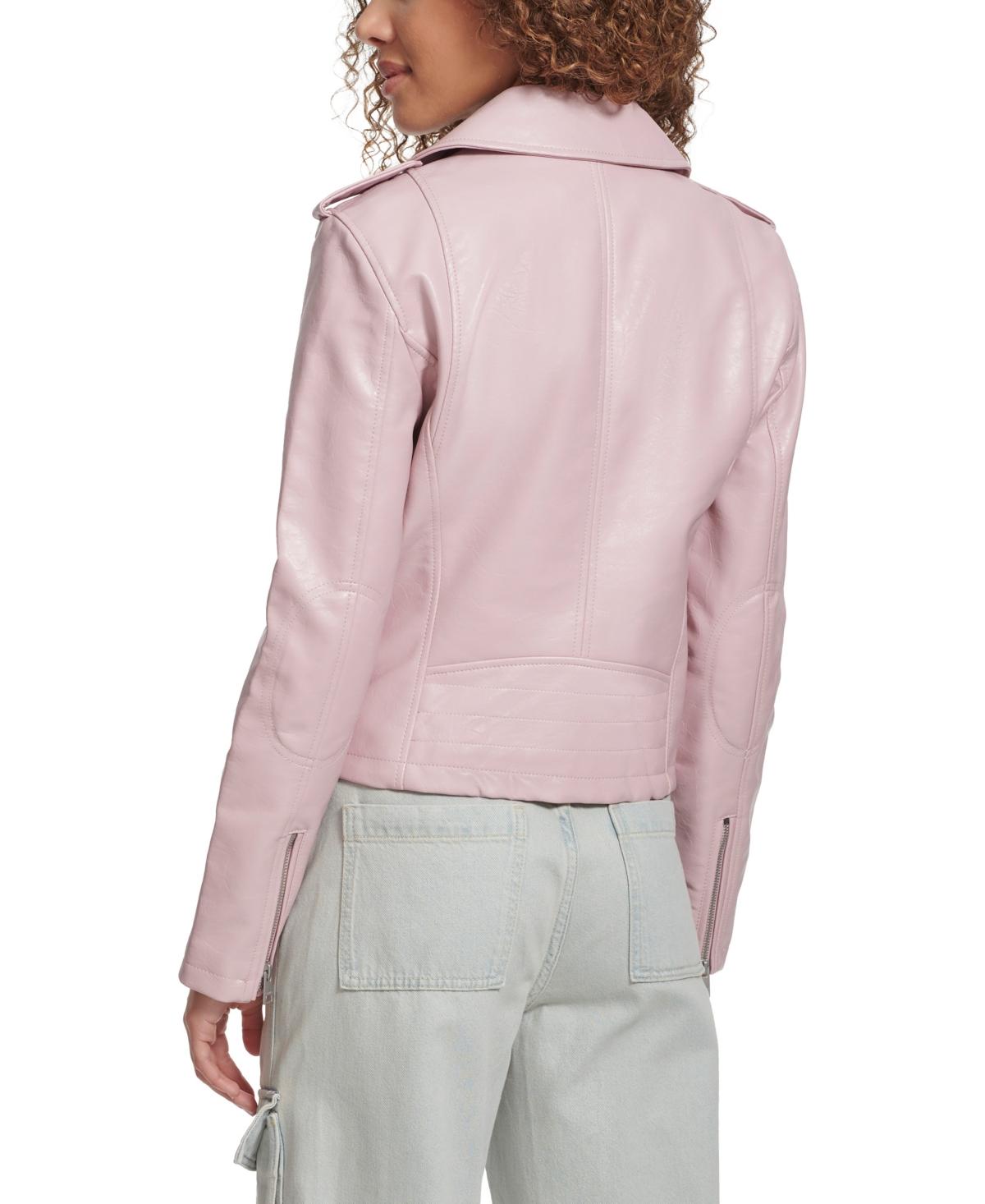 Levi's Faux Leather Moto Jacket in Purple Lyst