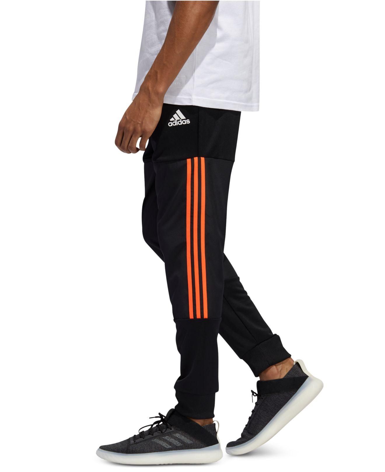 adidas black and red track pants