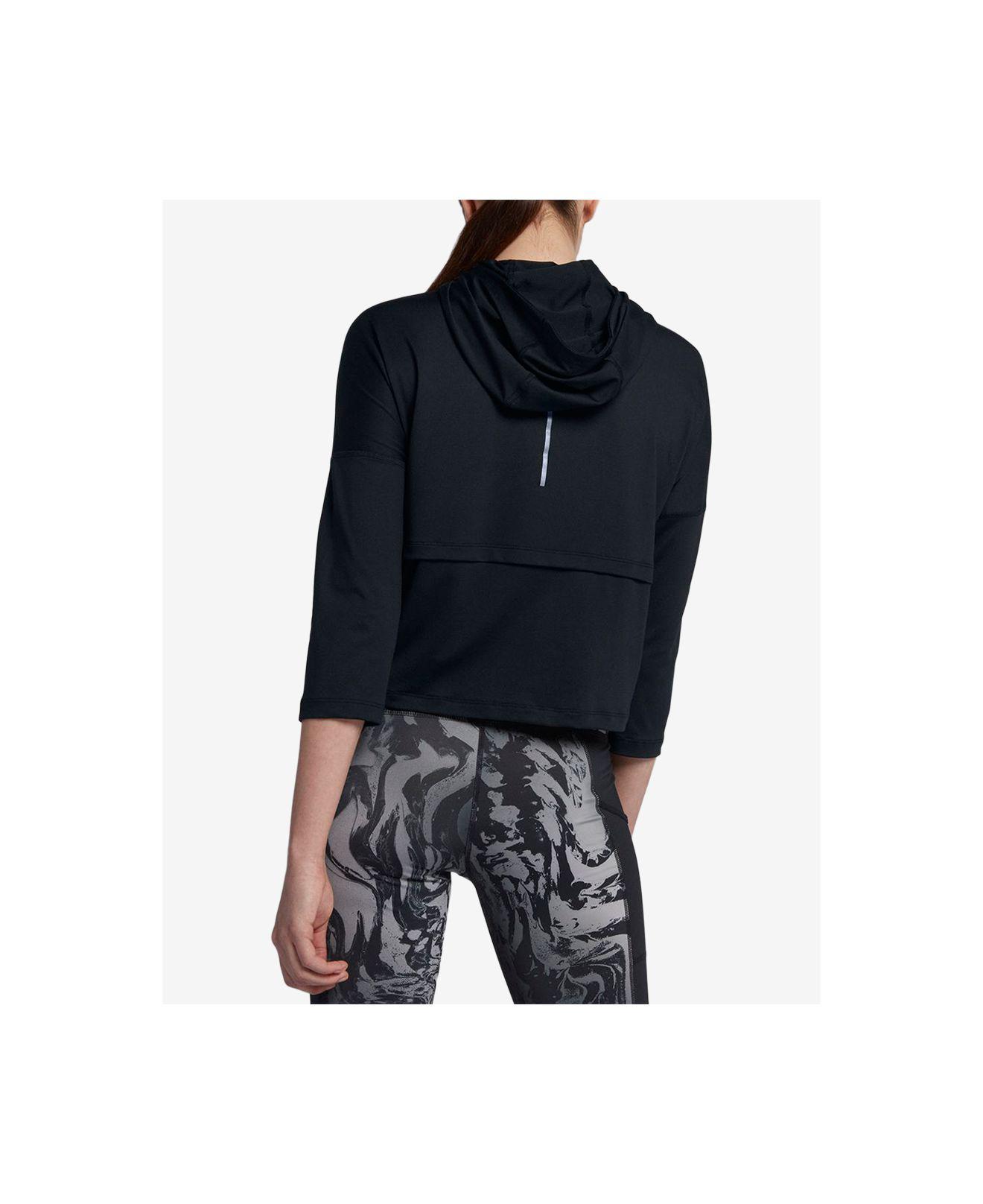 nike dry element cropped hoodie