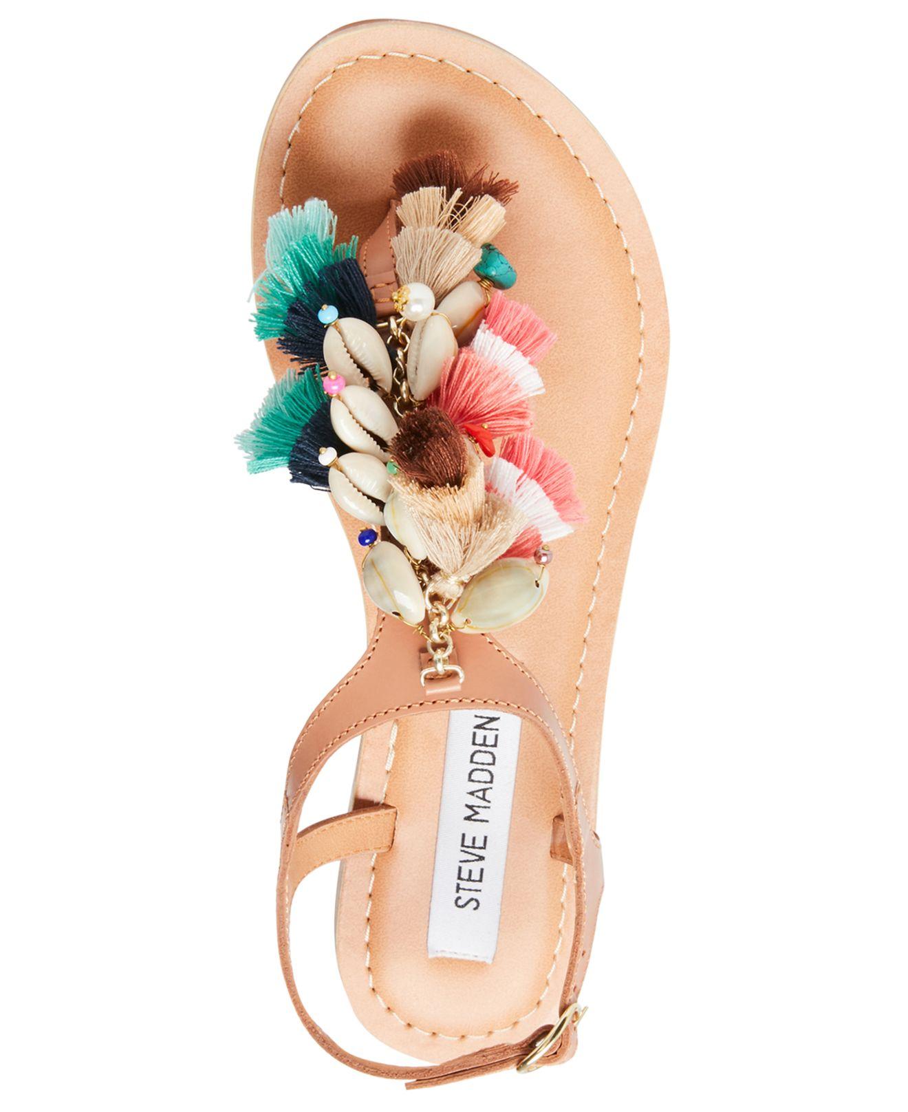 steve madden shell sandals