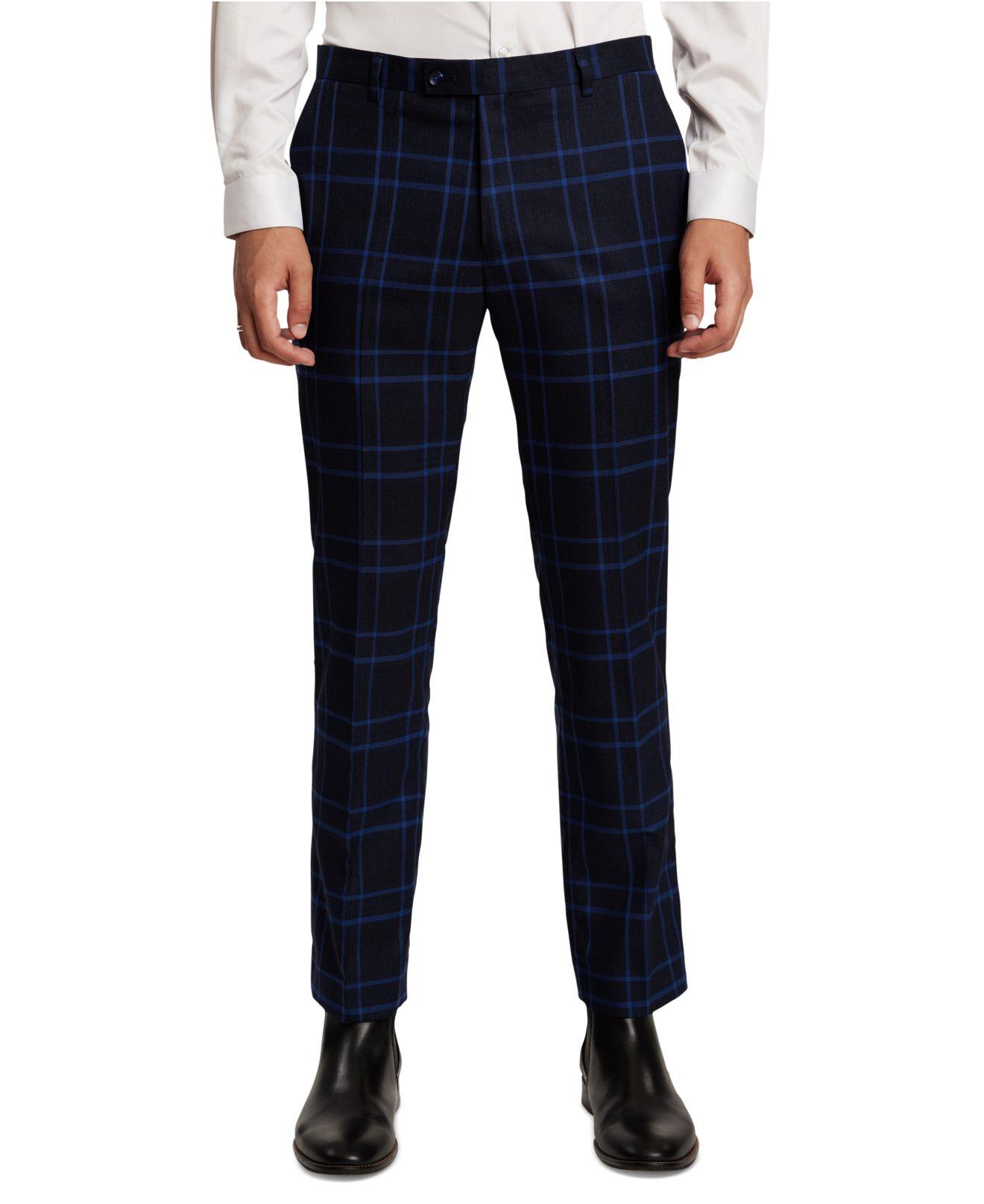 Paisley & Gray Slimfit Suit Separate Pants in Blue for Men Lyst