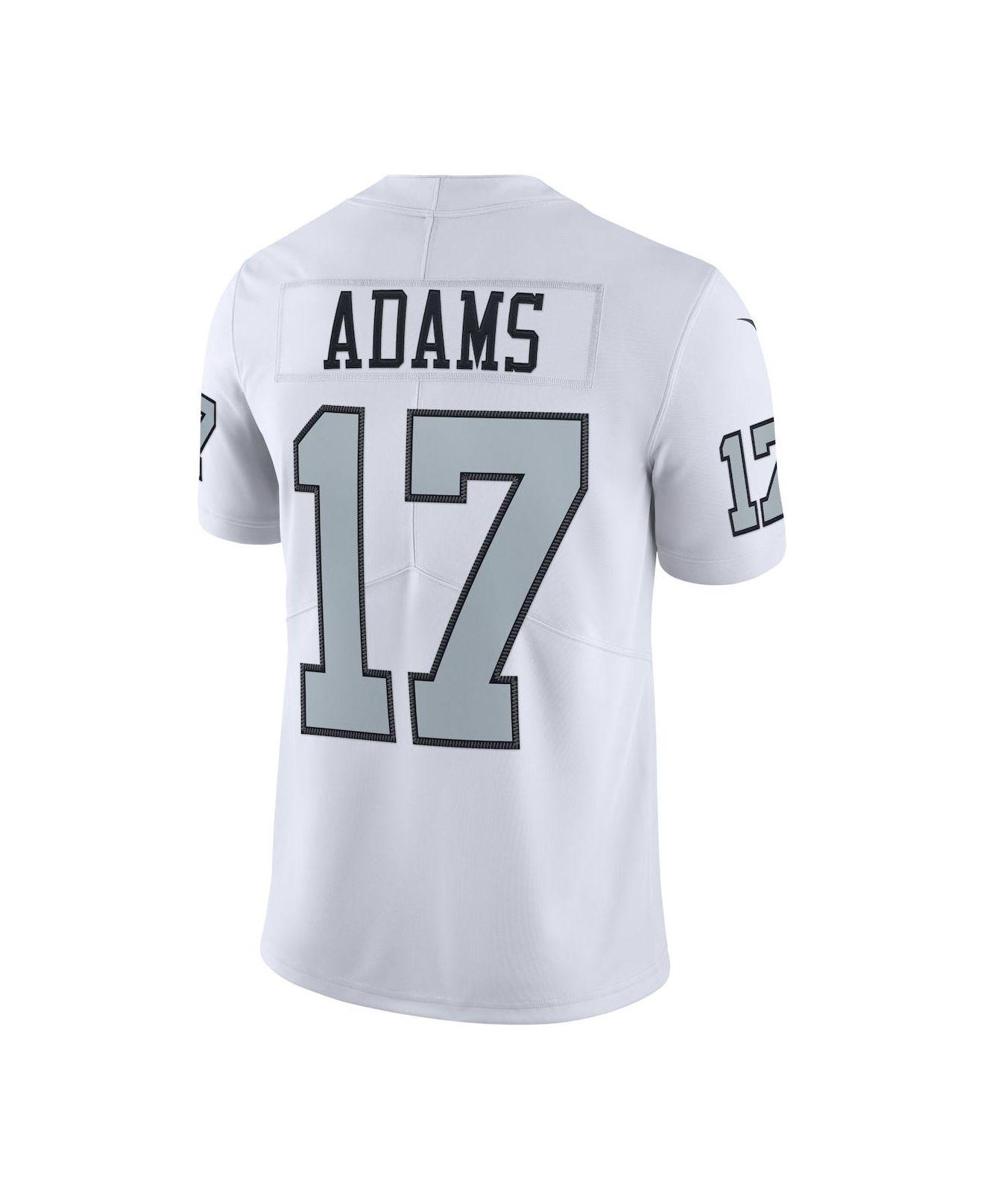 Las Vegas Raiders #17 Davante Adams White With 2020 Inaugural Season Patch  Vapor Limited Stitched Jersey