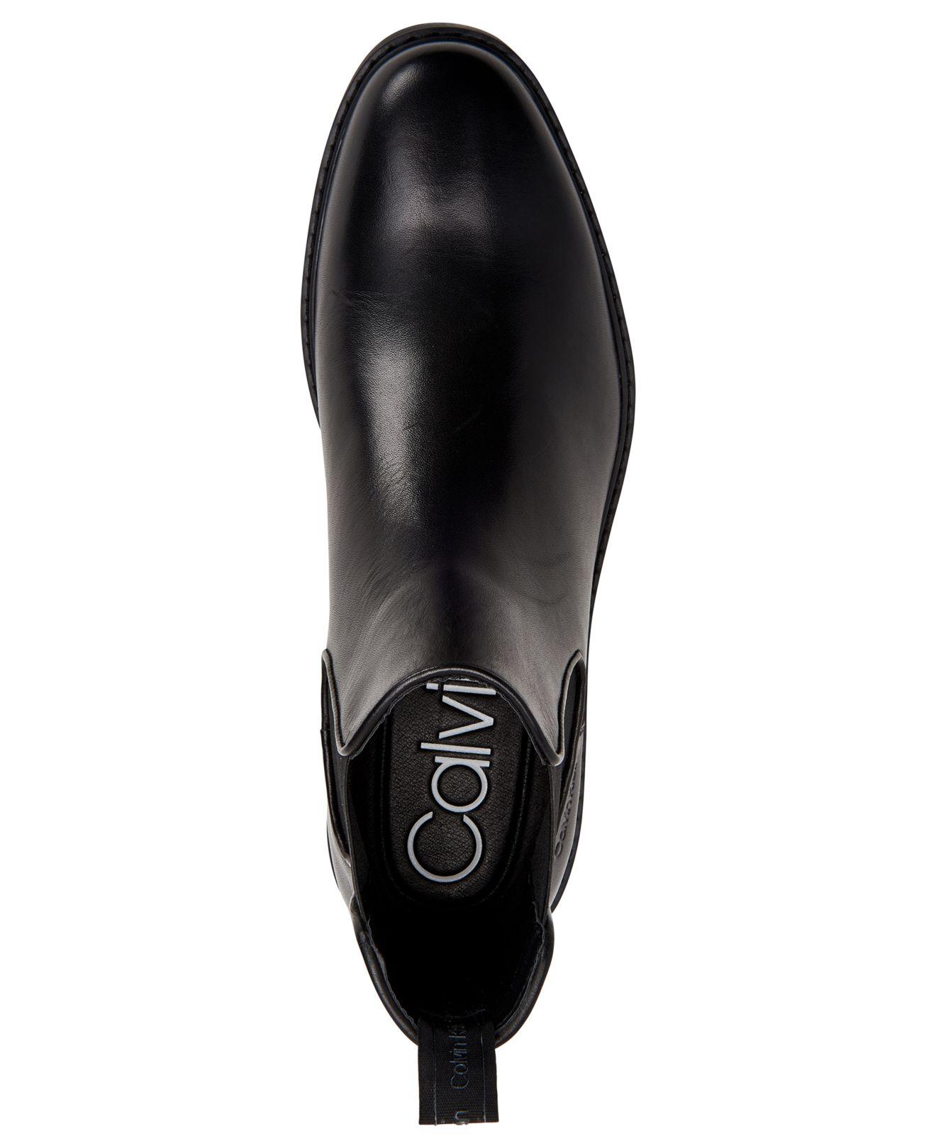 Makkelijk in de omgang Verlichting ondernemer Calvin Klein Fenwick Dress Casual Chelsea Boots in Black for Men | Lyst