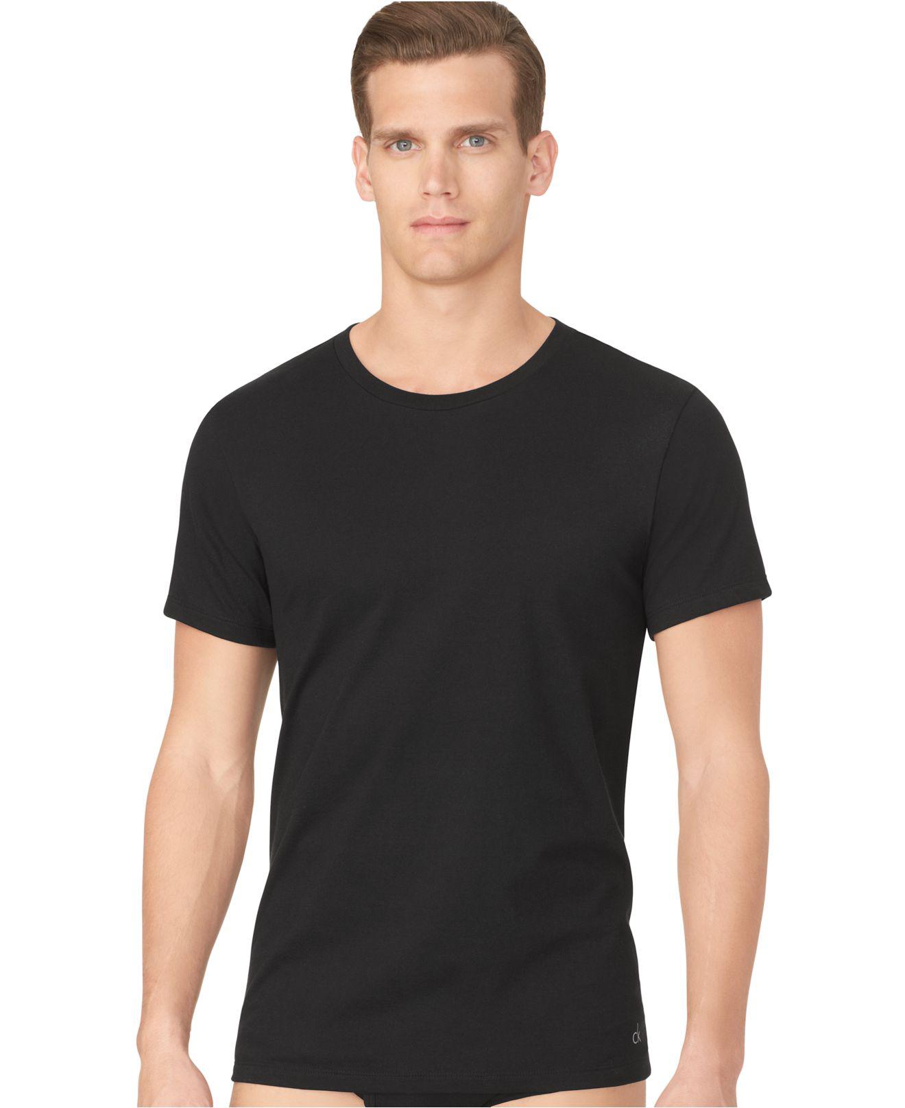 Lyst - Calvin Klein Men's Classic Crew-neck T-shirt 3-pack in Black for Men