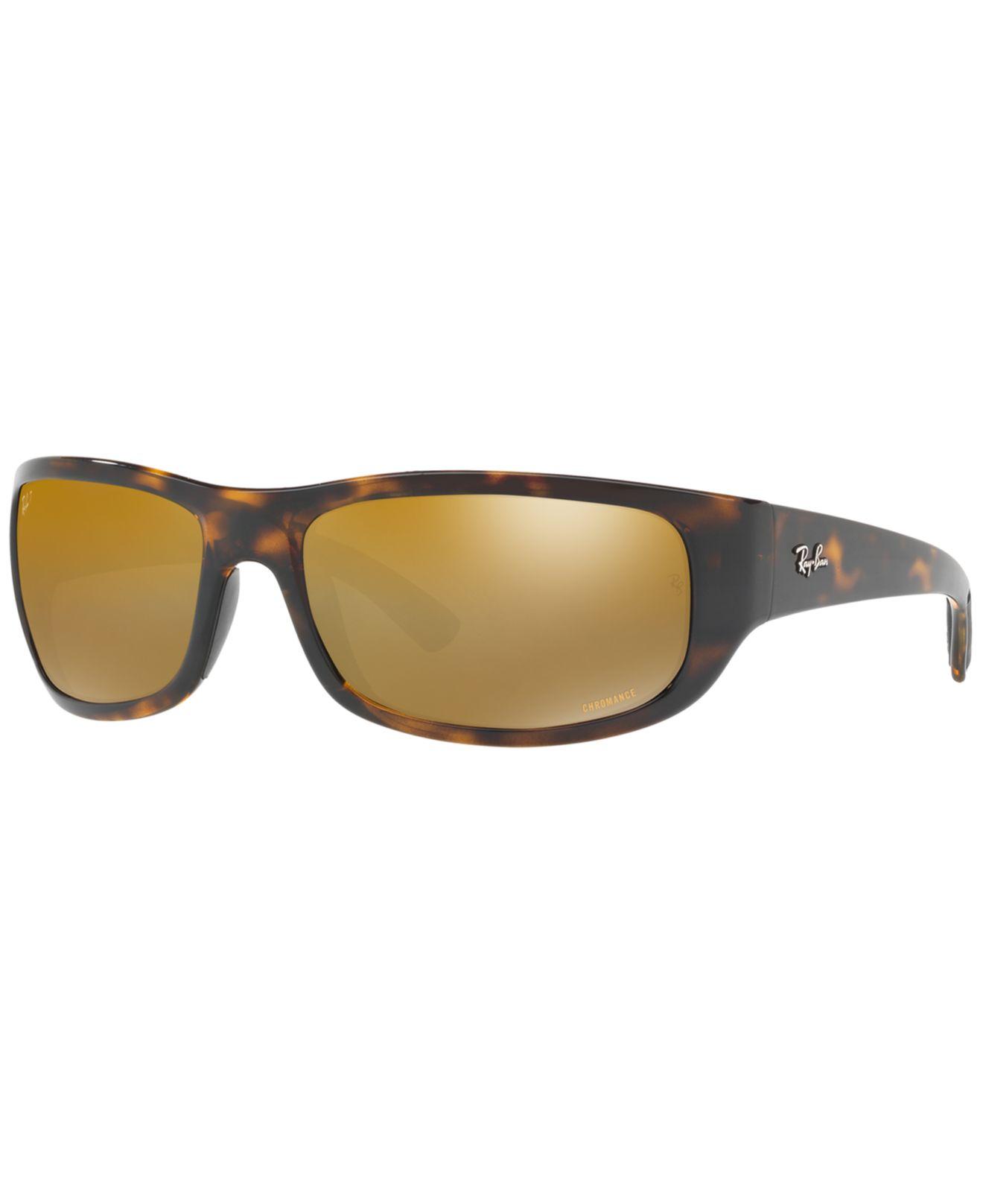 RayBan Polarized Sunglasses , Rb4283 Chromance in Tortoise / Brown