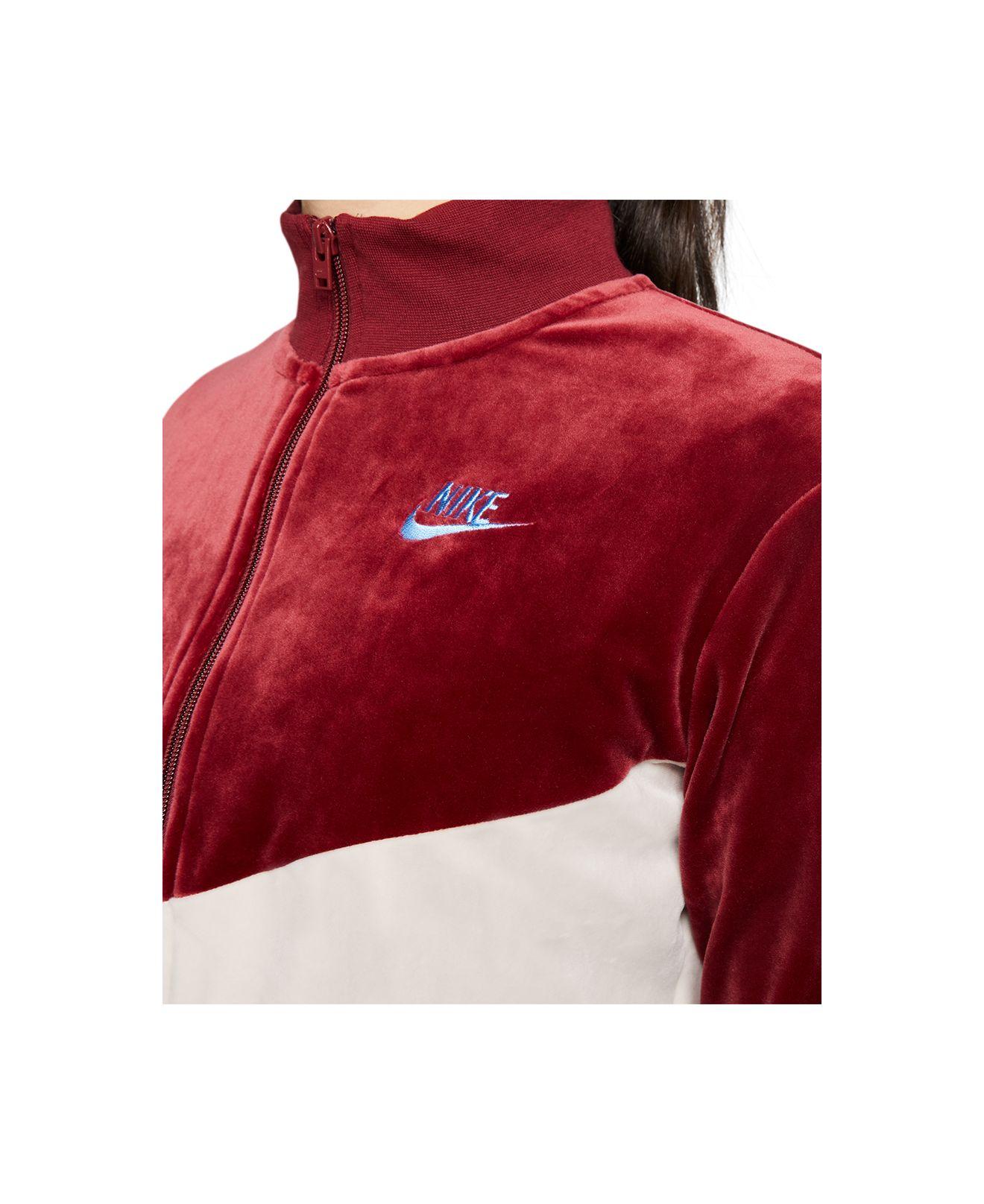 velvet nike jacket
