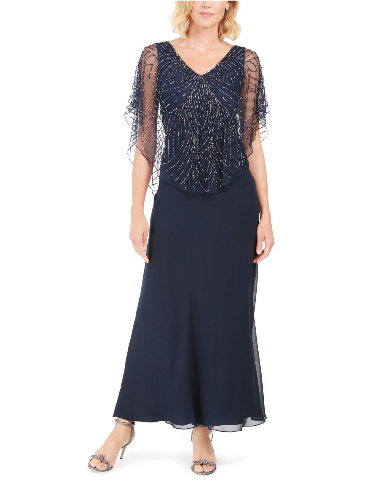 j kara beaded popover gown