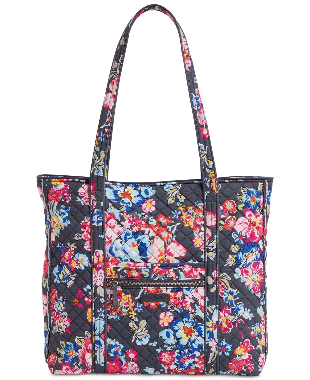 Vera Bradley Cotton Iconic Vera Large Tote in Red - Lyst