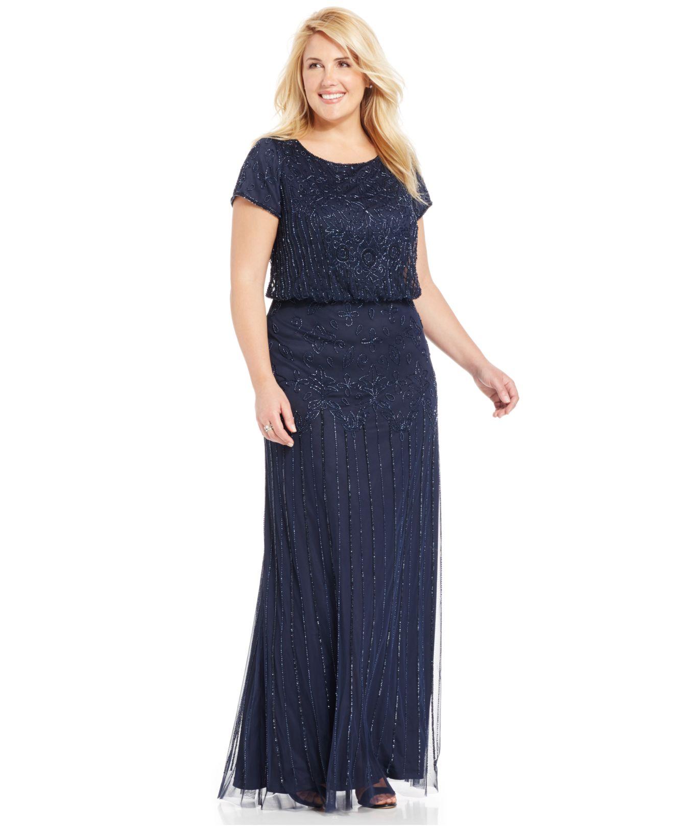 plus size beaded
