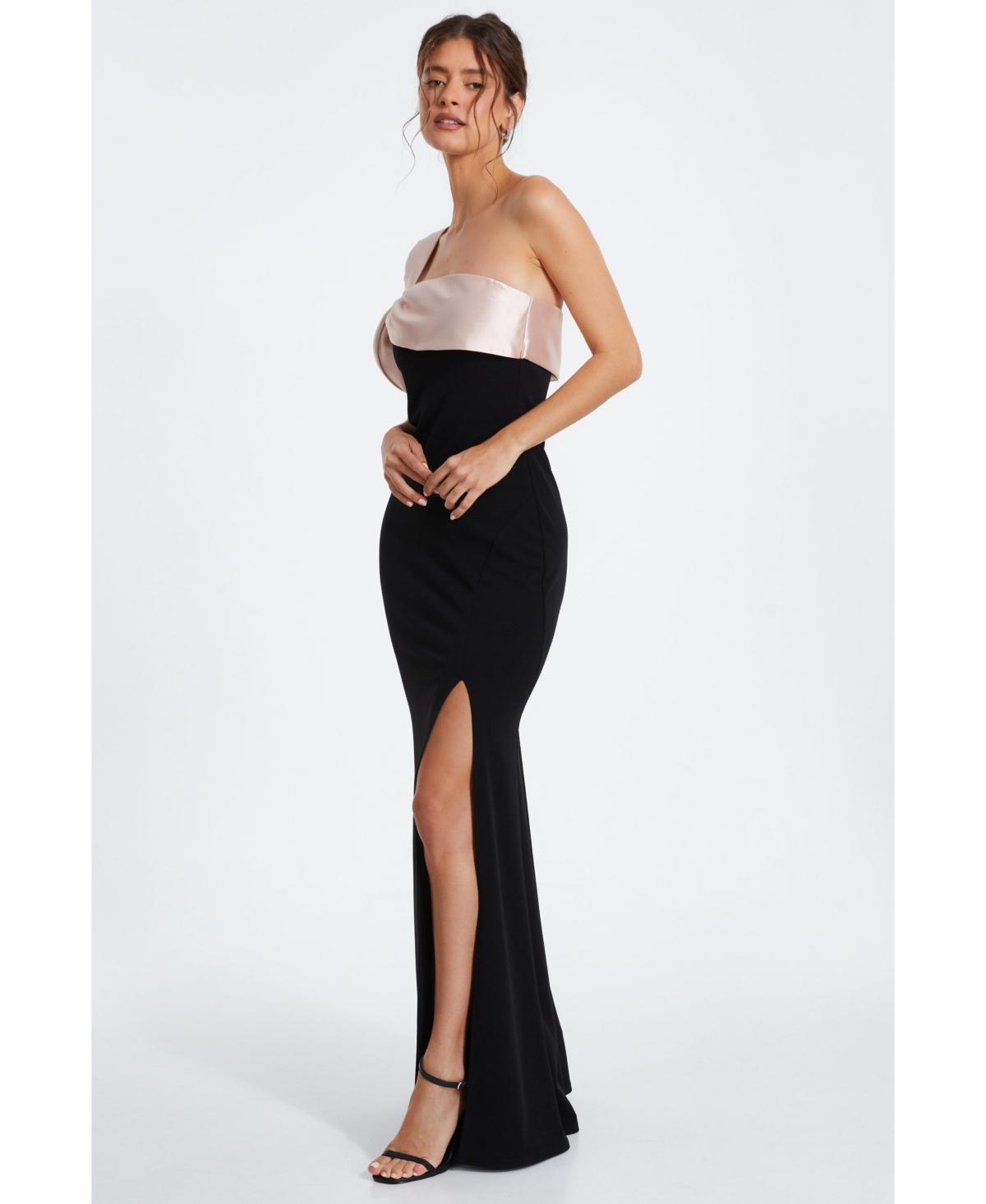 Quiz Off The Shoulder Split Leg Fishtail Maxi Dress in White Lyst