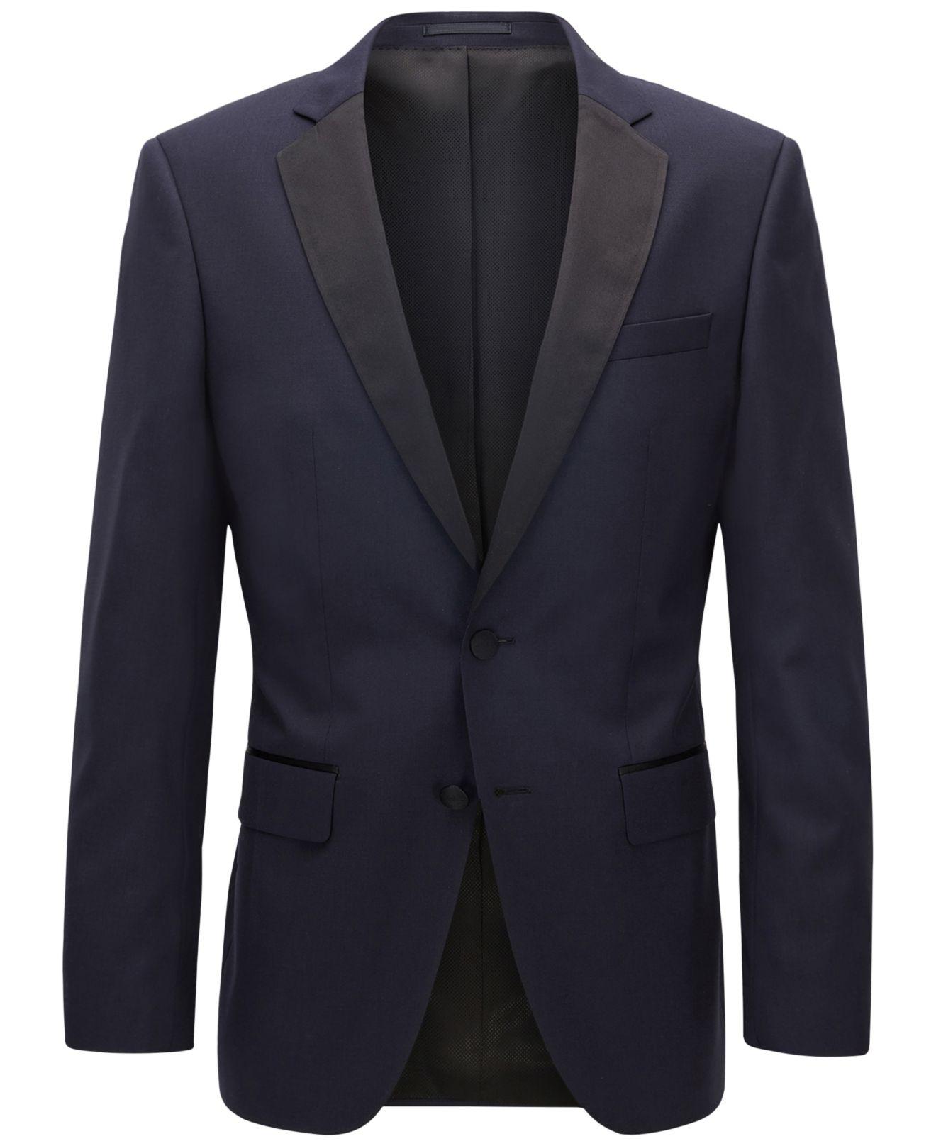BOSS Wool Men's Slim-fit Sport Coat in Blue for Men - Lyst