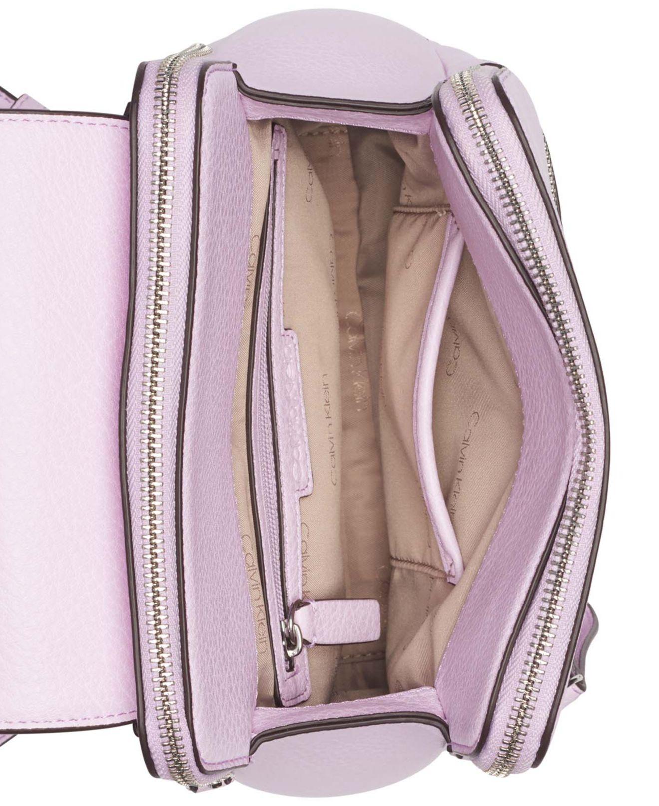 Patent leather crossbody bag Calvin Klein Purple in Patent leather -  15715262