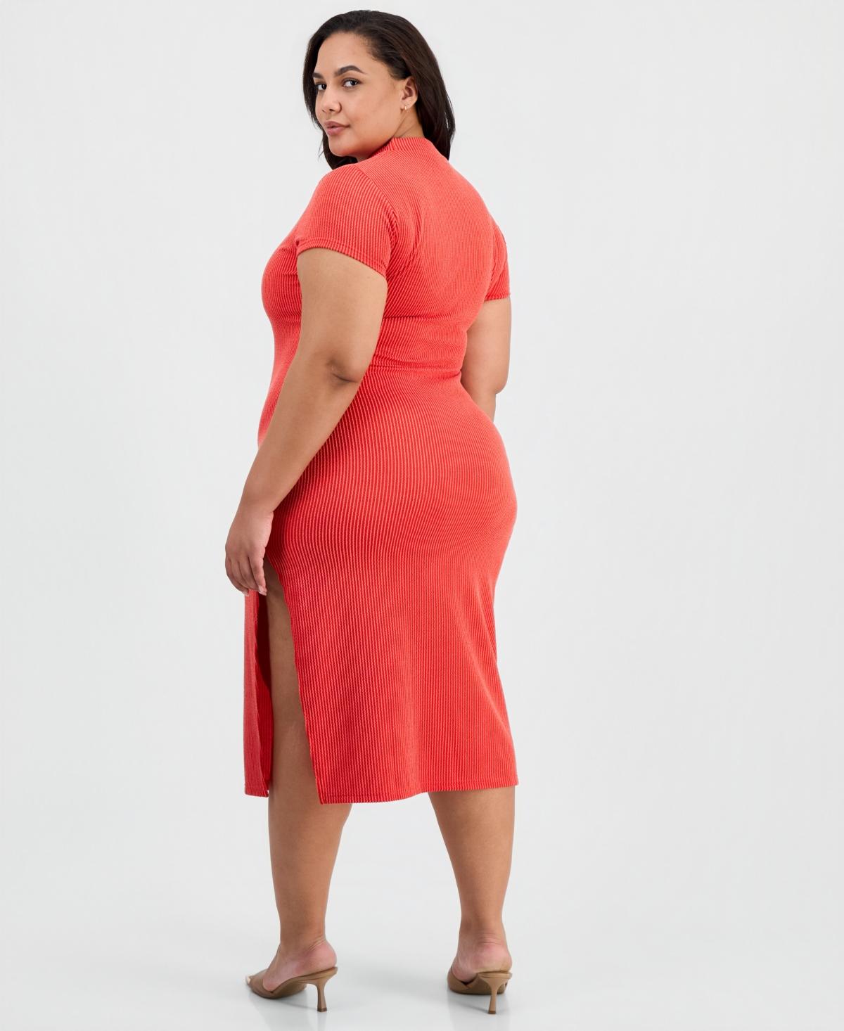 open lace back dress Final Sale Plus Size Off The Shoulder Tiered Maxi Dress in Red