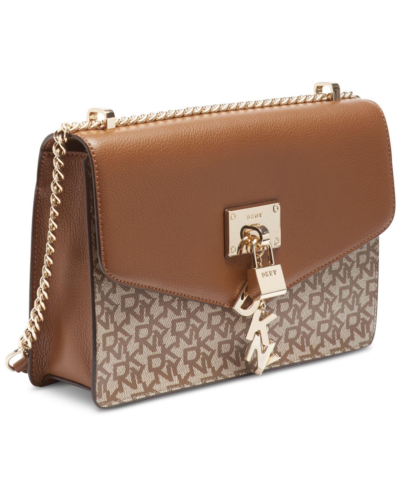Dkny elissa signature shoulder bag Clearance