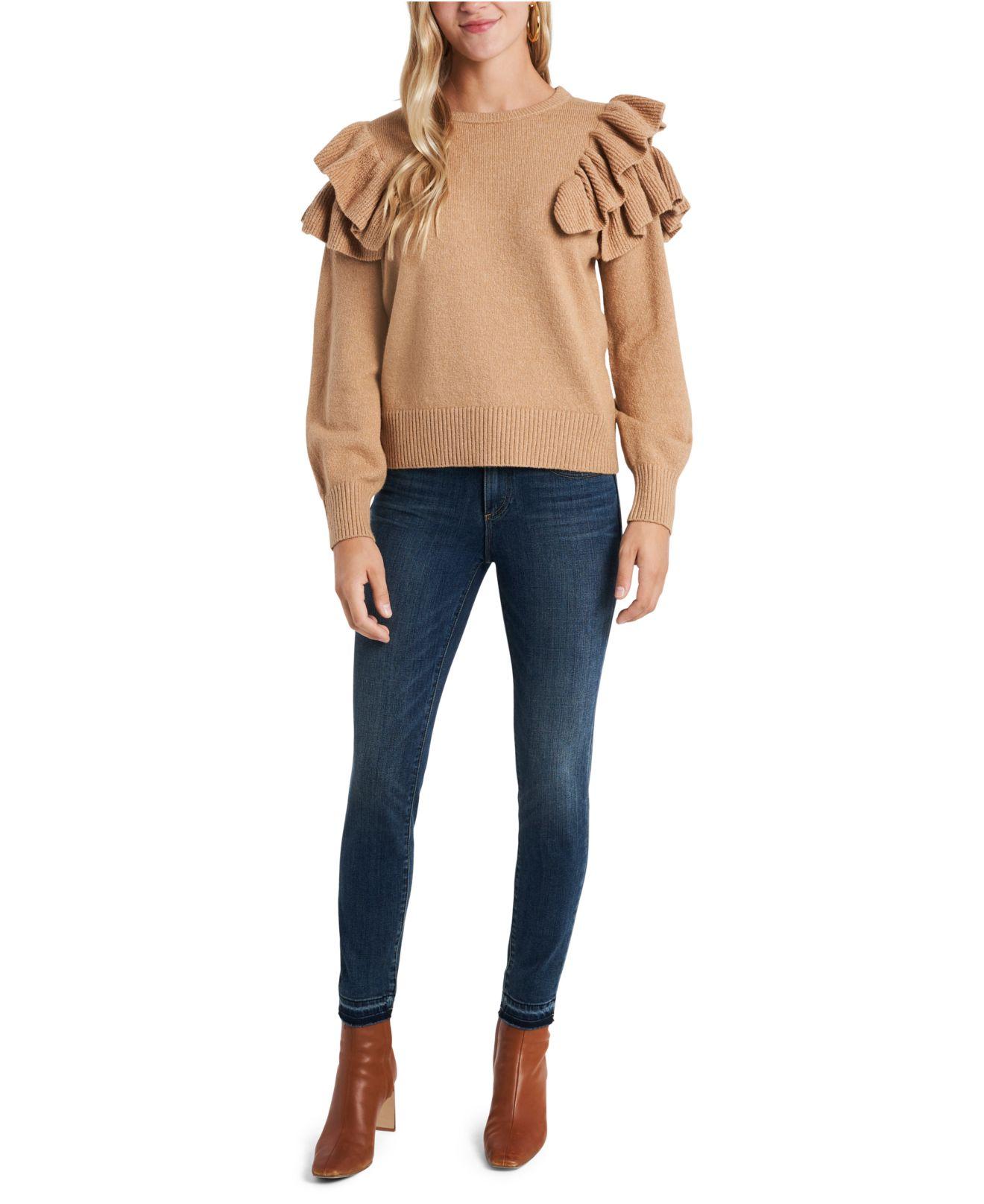 1 state bubble sleeve sweater