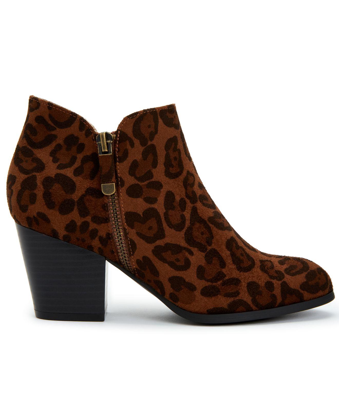 macys leopard boots