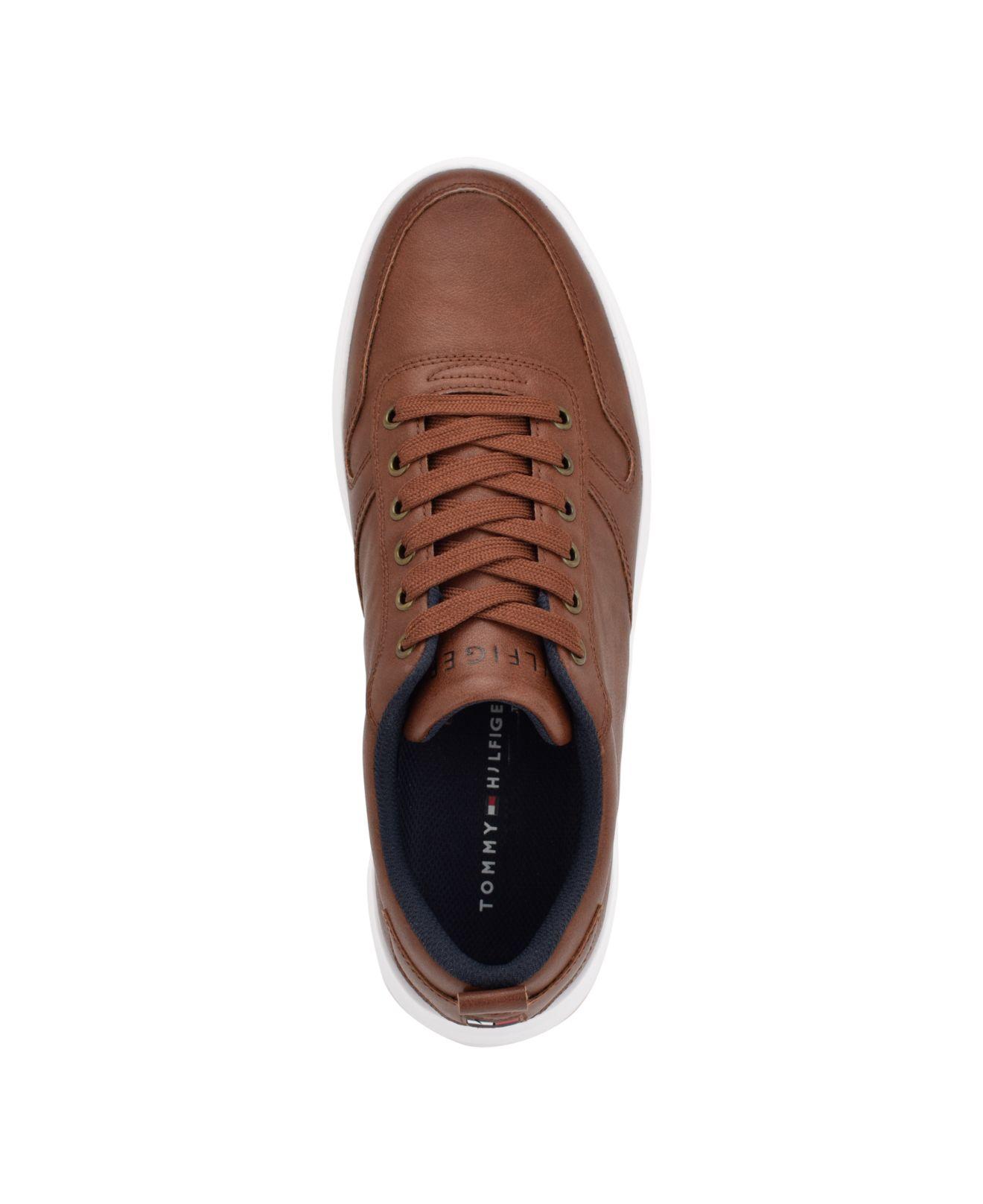 Tommy Hilfiger Nevo Casual Lace Up Sneakers in Brown for Men | Lyst