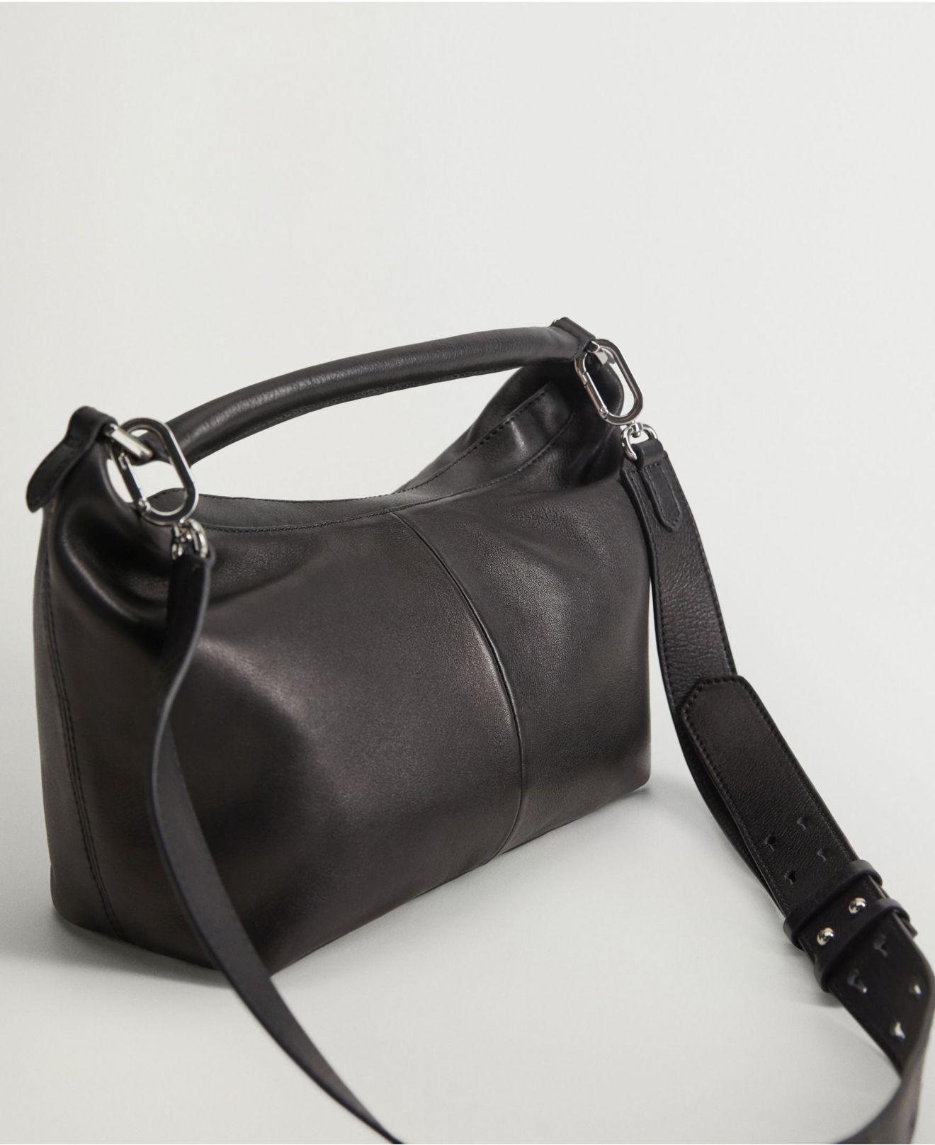 mango multi position leather bag