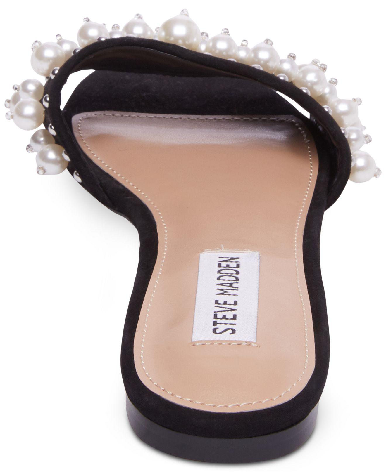 steve madden heels with pearls