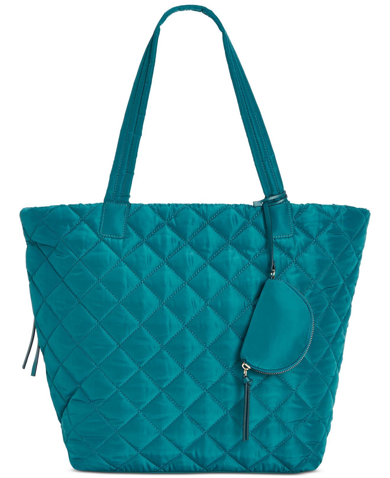 INC International Concepts Nylon Breeah Extra Large Quilted Tote