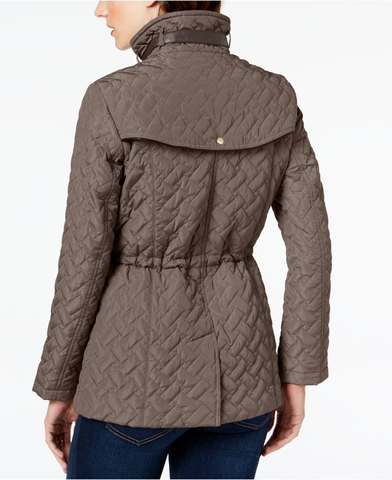 cole haan signature quilted short coat
