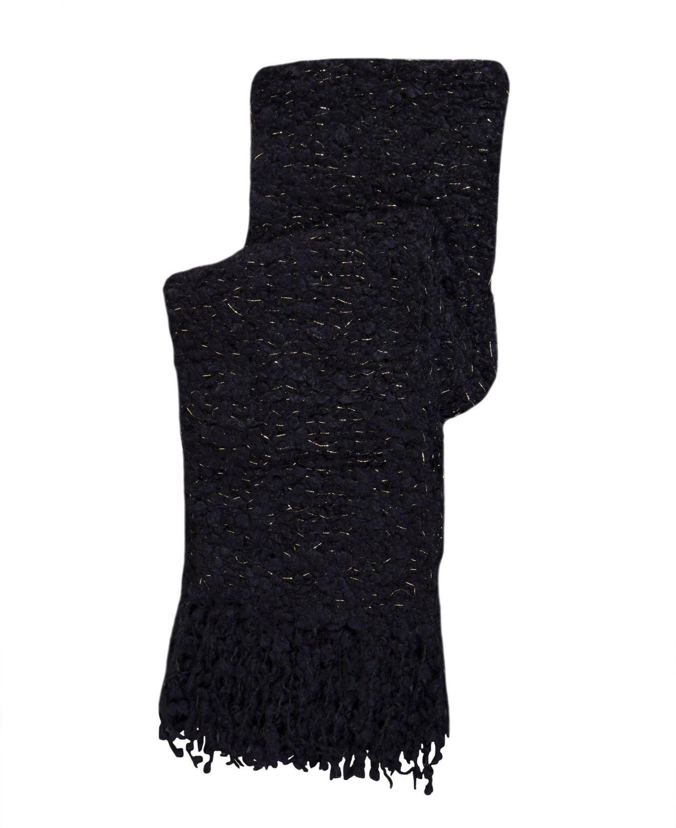 black glitter scarf