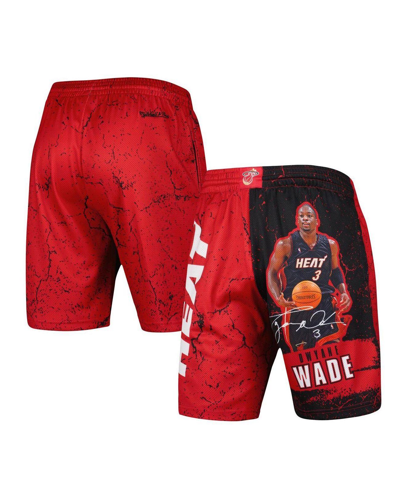 Men's Miami Heat Dwyane Wade Mitchell & Ness Red 2005-06 Hardwood Classics Swingman Jersey