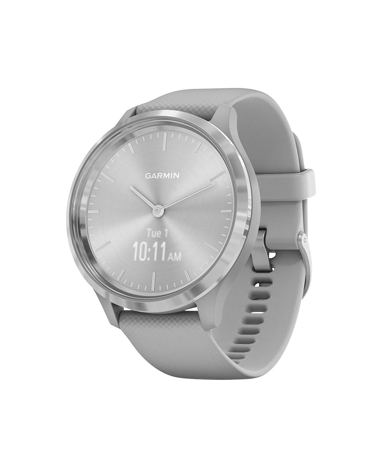PUMA Galaxy Active 2 Gray Silicone Strap Touchscreen Smart Watch 44mm in Light Sand (Metallic