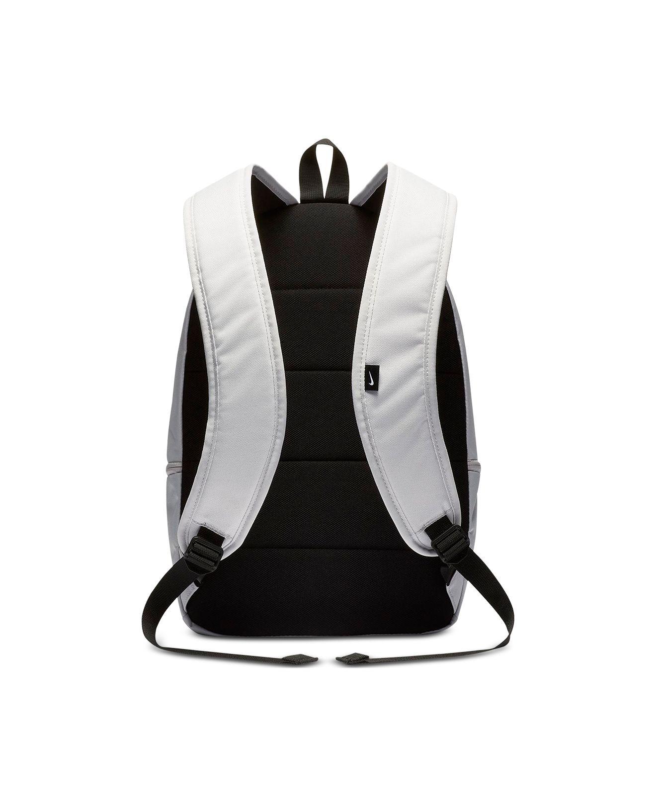 nike grey heritage metallic logo backpack