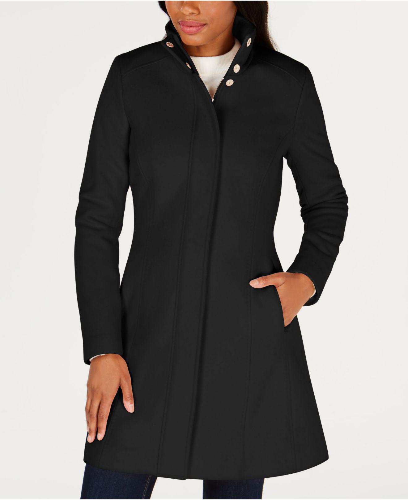 calvin klein stand collar coat